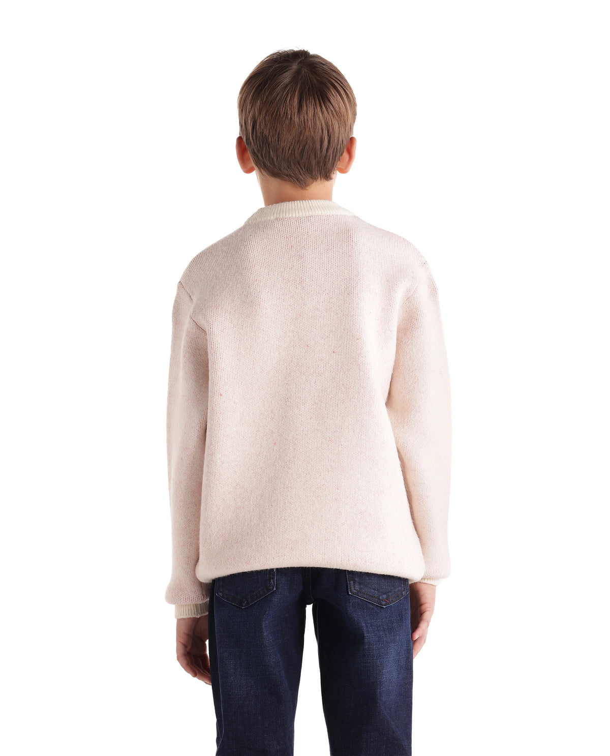 Rare Ones Kids Oscar Off White Acrylic Blend Pull-On Closure Regular Fit Graphic Print Sweater - image 7