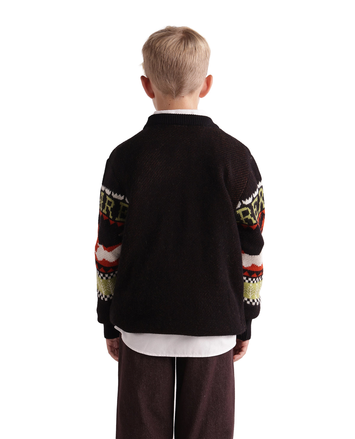 Rare Ones Kids Gabin Black Acrylic Blend Pull-On Closure Regular Fit Printed Sweater - image 8