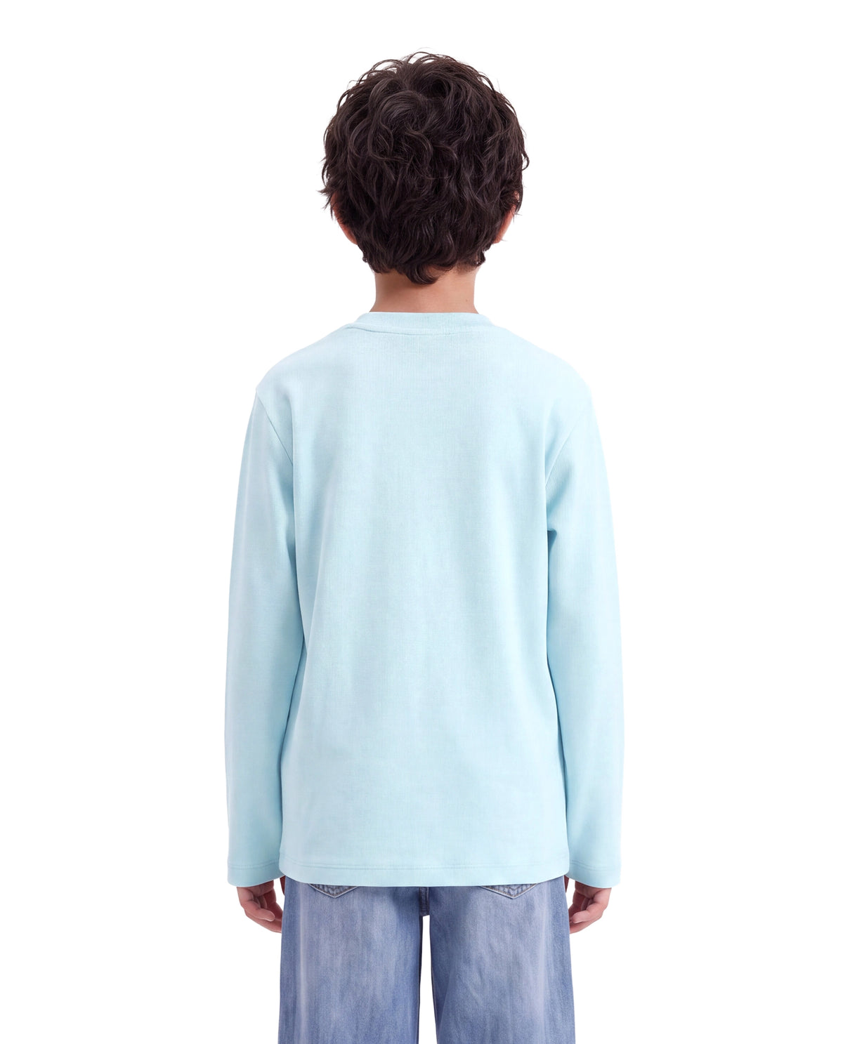 Rare Ones Kids Spro Pastel Blue Cotton Crew Neck Regular Graphic Print T-Shirt