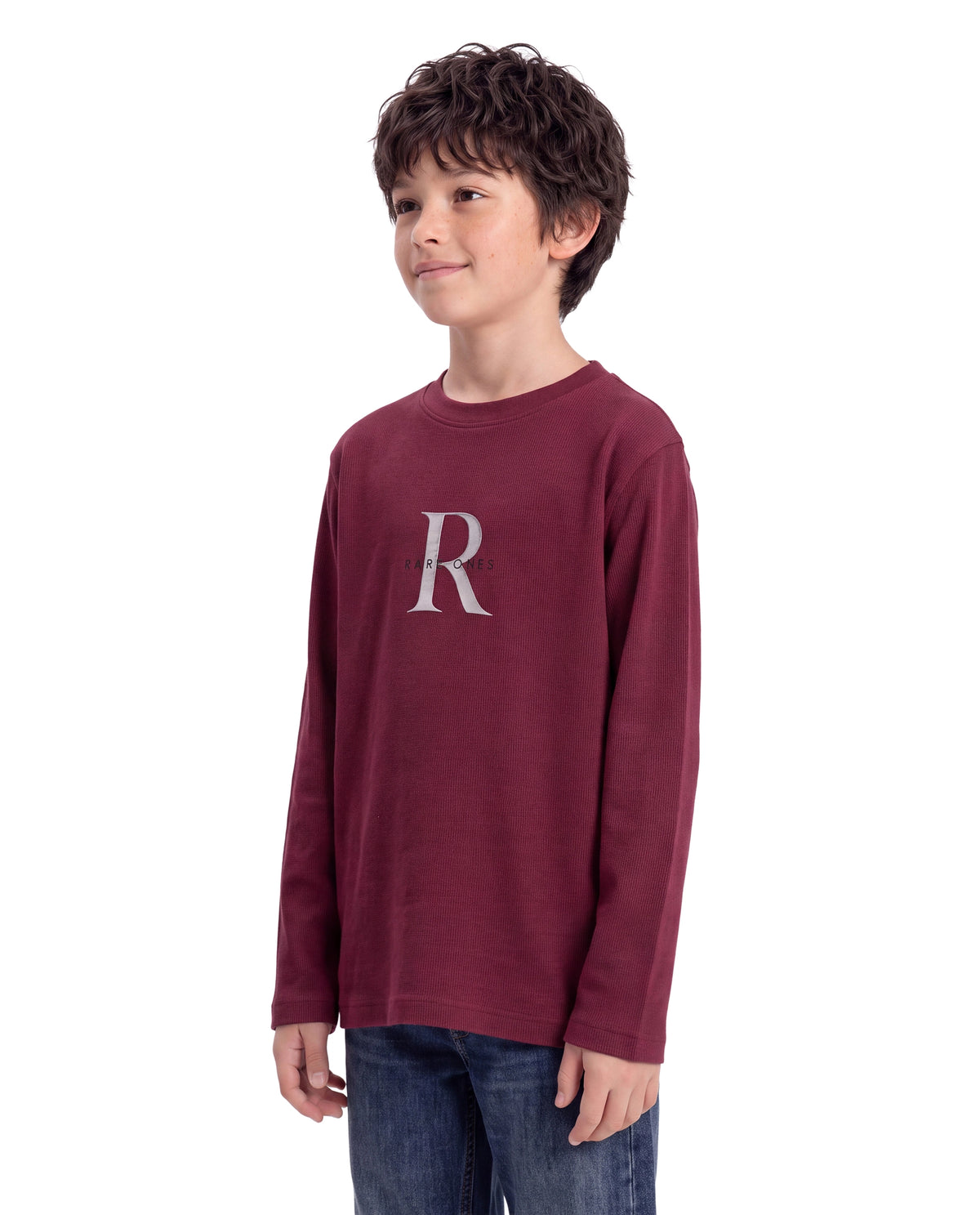 Rare Ones Kids Spro Dusky Pink Cotton Crew Neck Regular Graphic Print T-Shirt