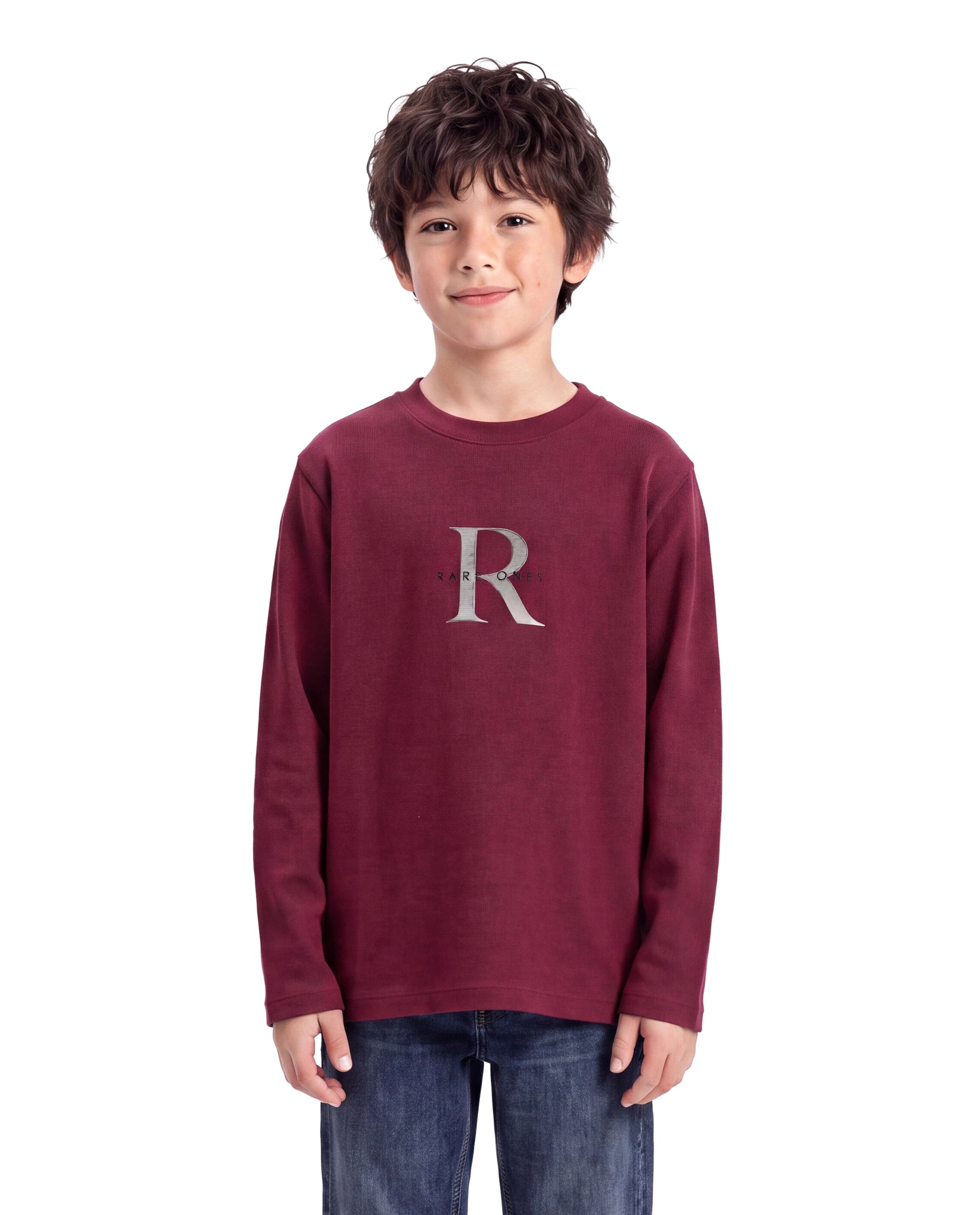 Rare Ones Kids Spro Dusky Pink Cotton Crew Neck Regular Graphic Print T-Shirt