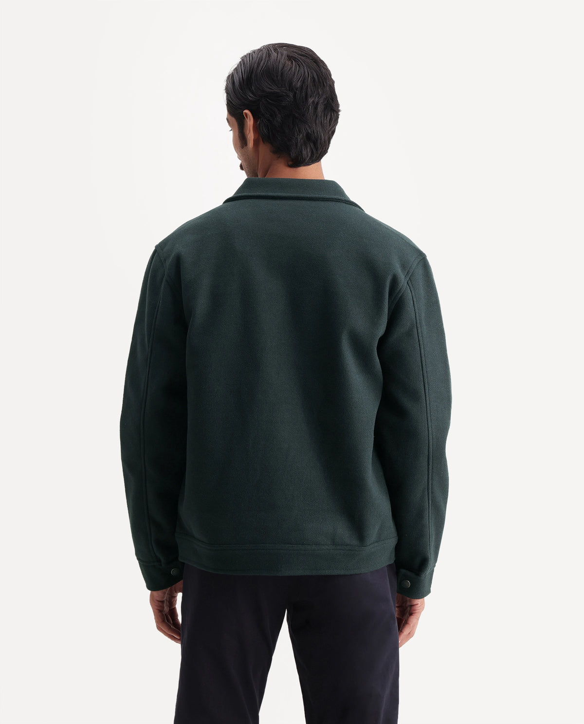 Rare Rabbit Men's Tweedo-26 Green Polyester Spread Collar Regular Plain Jacket - image 7