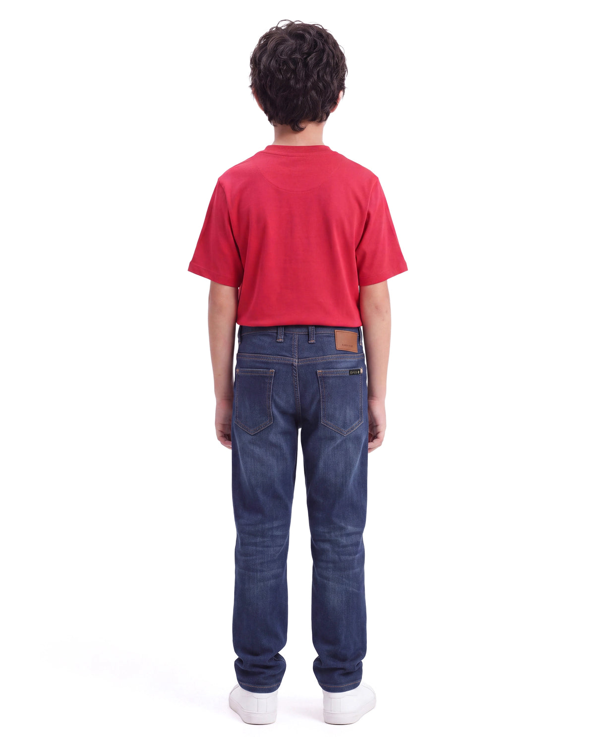 Rare Ones Kids Sonet Dark Blue Cotton Blend Plain Regular Jeans