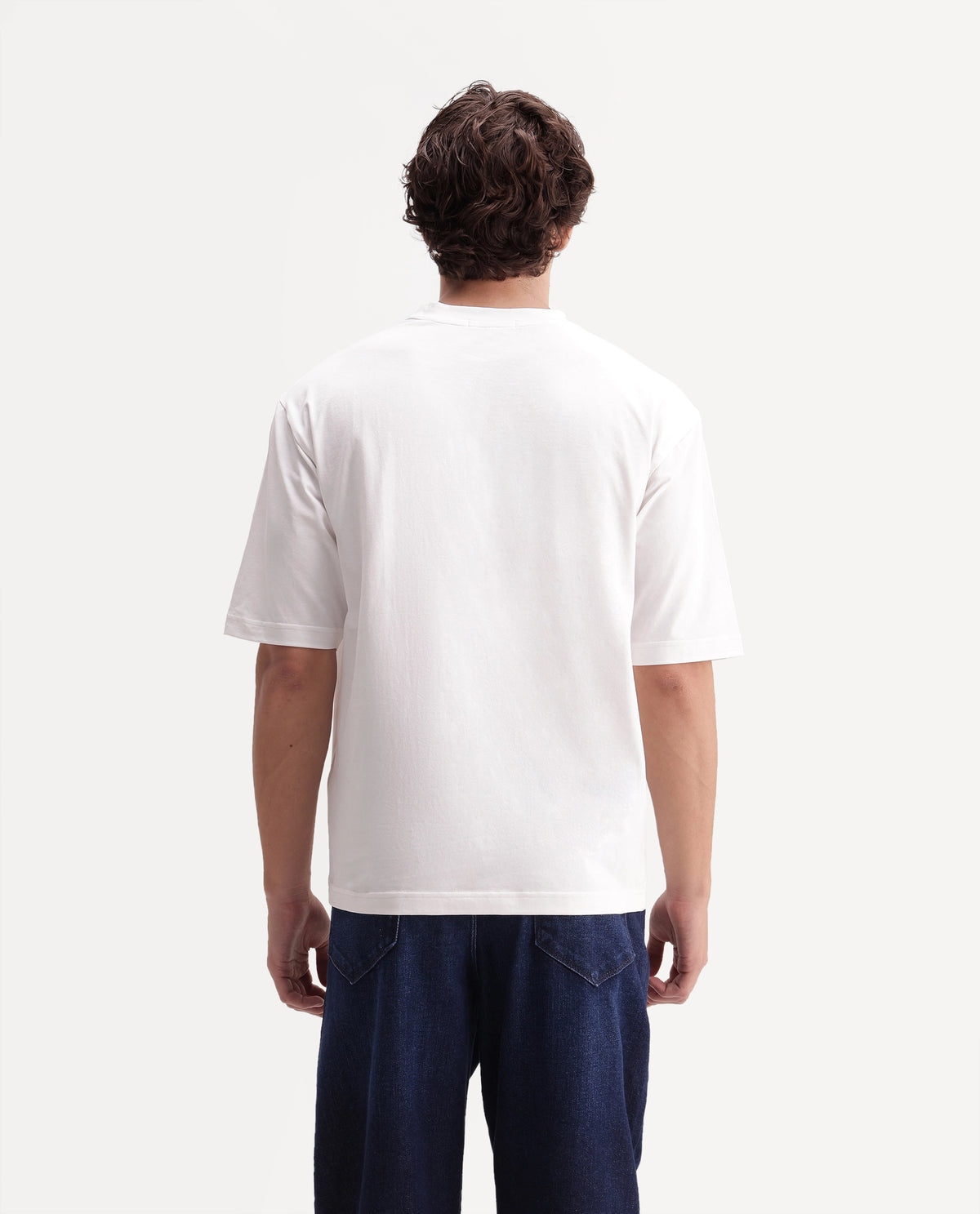 Rare Rabbit Mens Vero White Cotton Blend Pull-On Regular Graphic Print T-Shirt