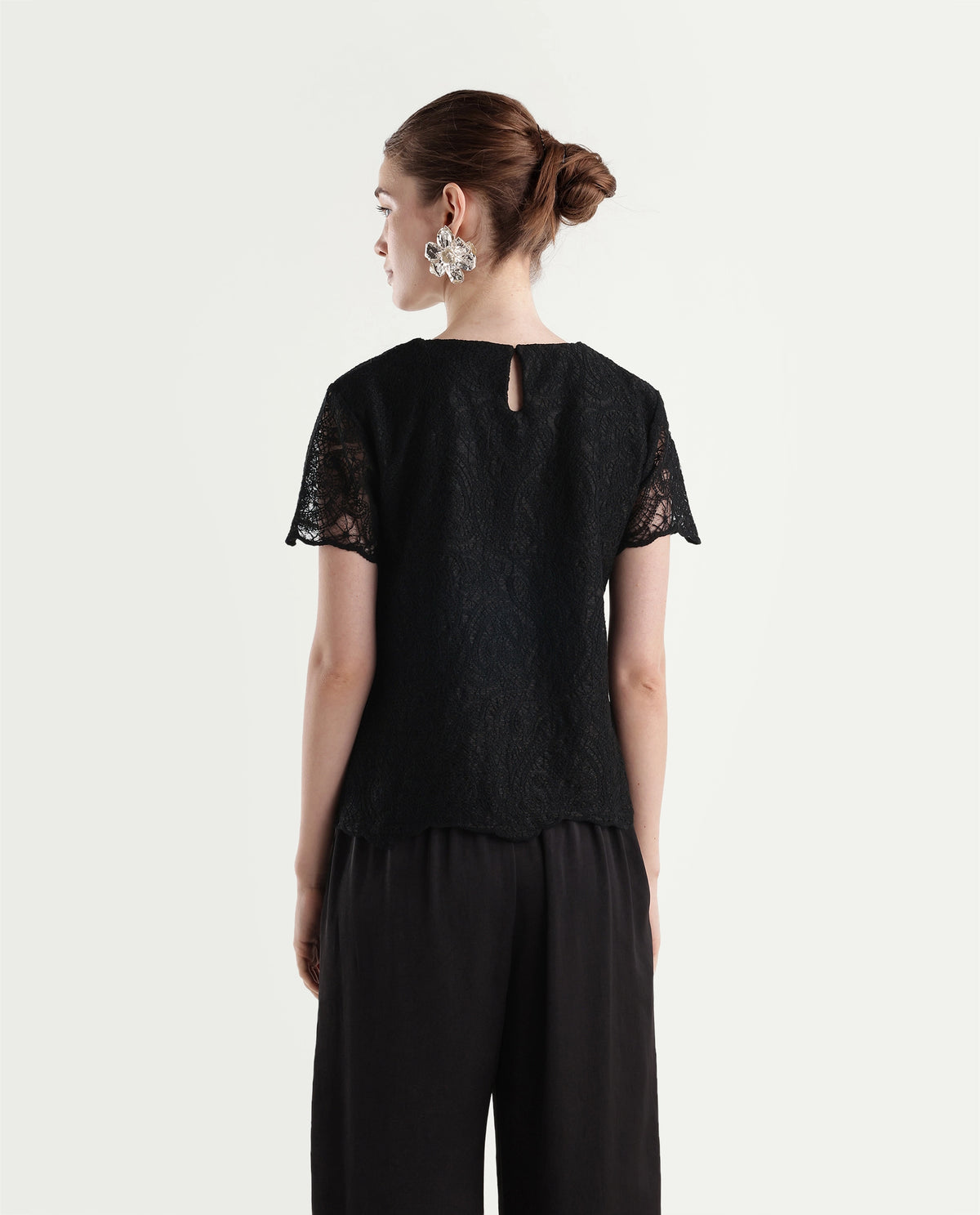 Rareism Women's Denmaria Black Polyester Button Regular Fit Top - image 7