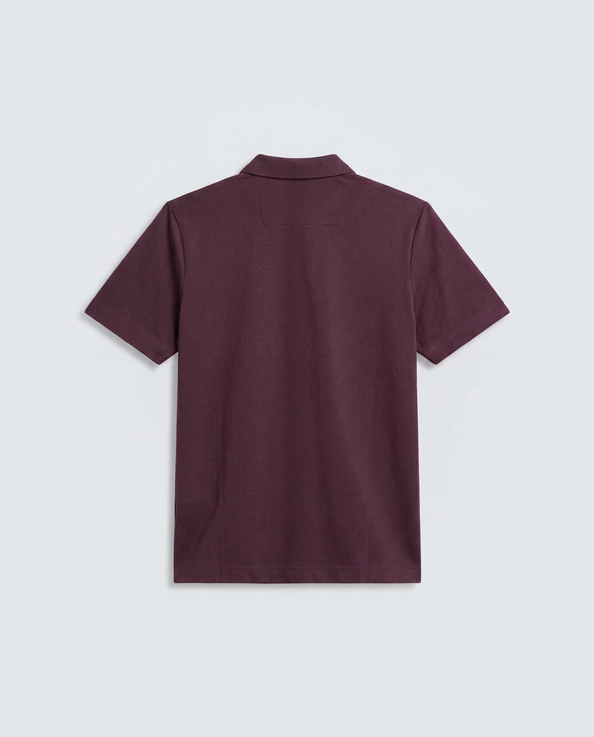 Rare Rabbit Men's Basic Rr-Corp-Cove Maroon Cotton Blend Spread Collar Regular Plain Polo