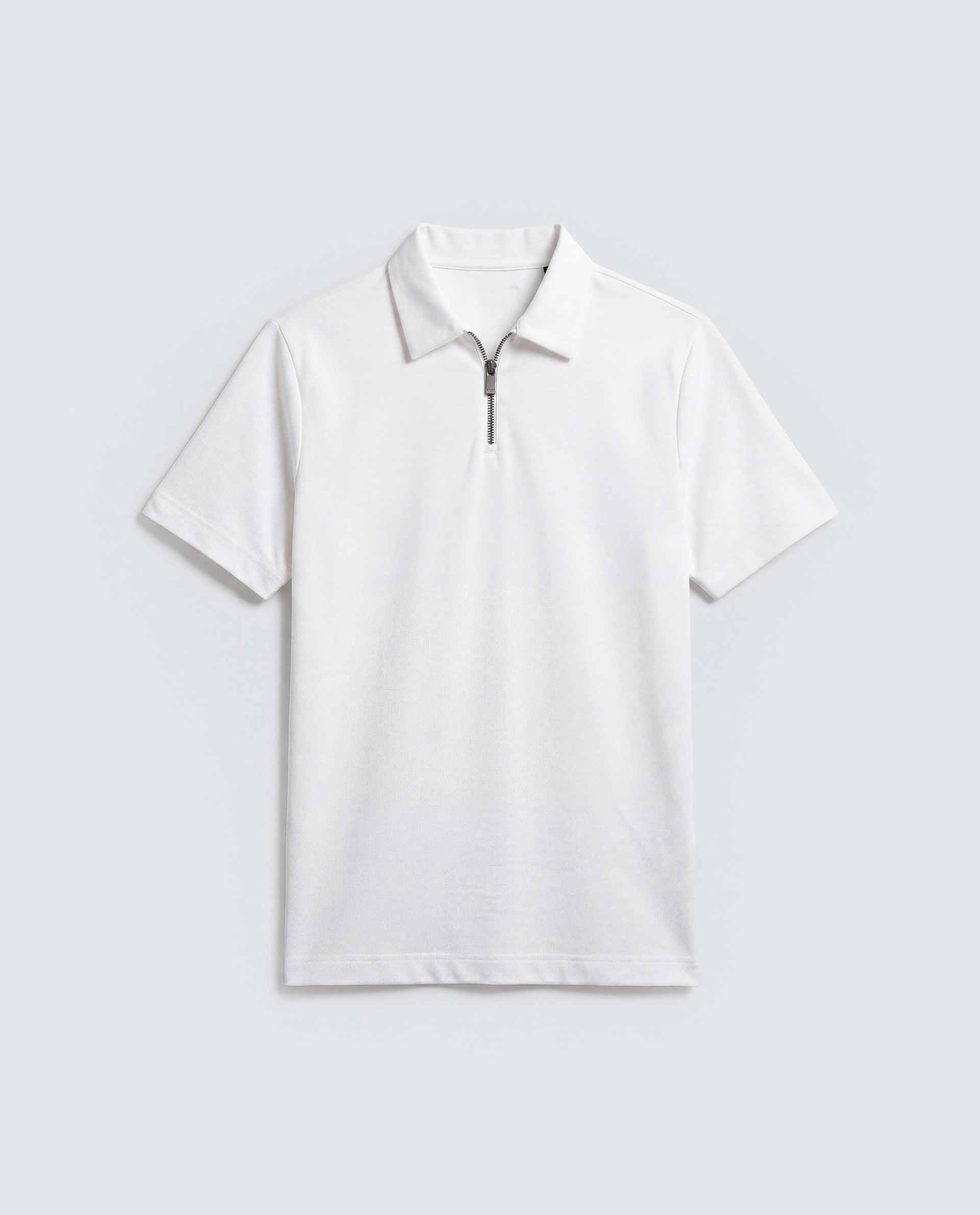 Rare Rabbit Men's Basic Rr-Corp-Cove White Cotton Blend Spread Collar Regular Plain Polo