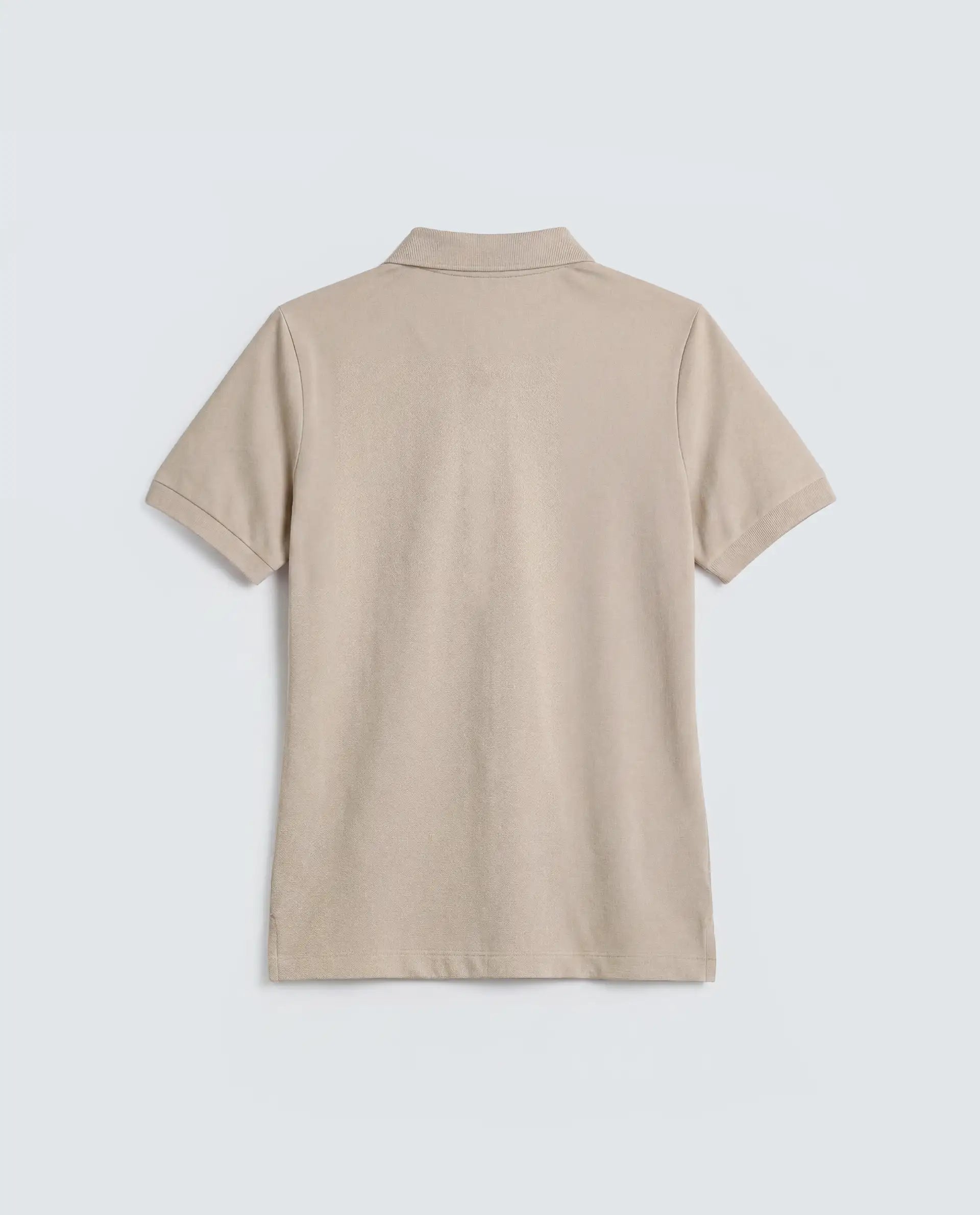 Rareism Women's Basic Rr-Corp-Elane Beige Cotton CollaredRegular Plain Polo