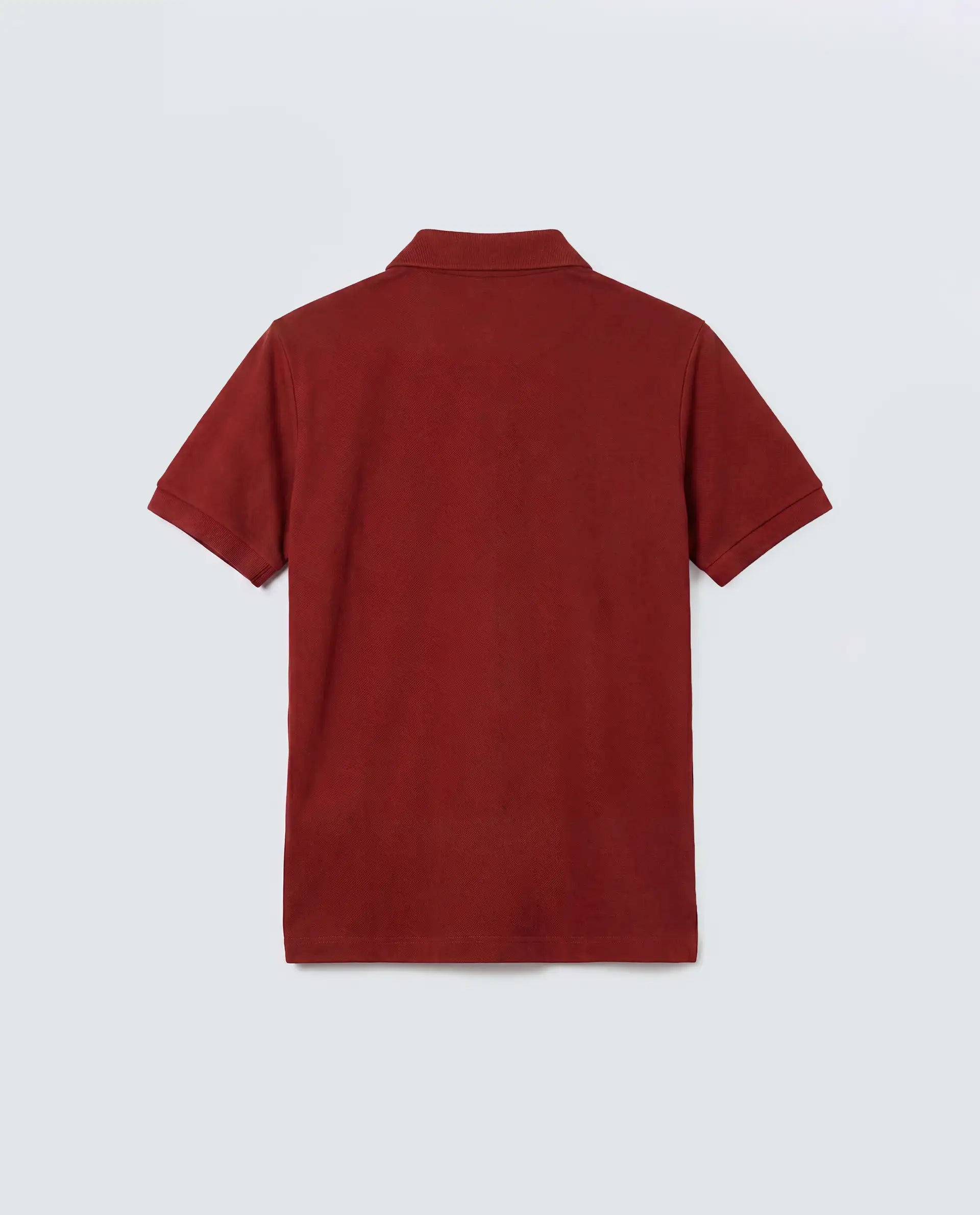 Rareism Women's Basic Rr-Corp-Elane Dark Red Cotton CollaredRegular Plain Polo