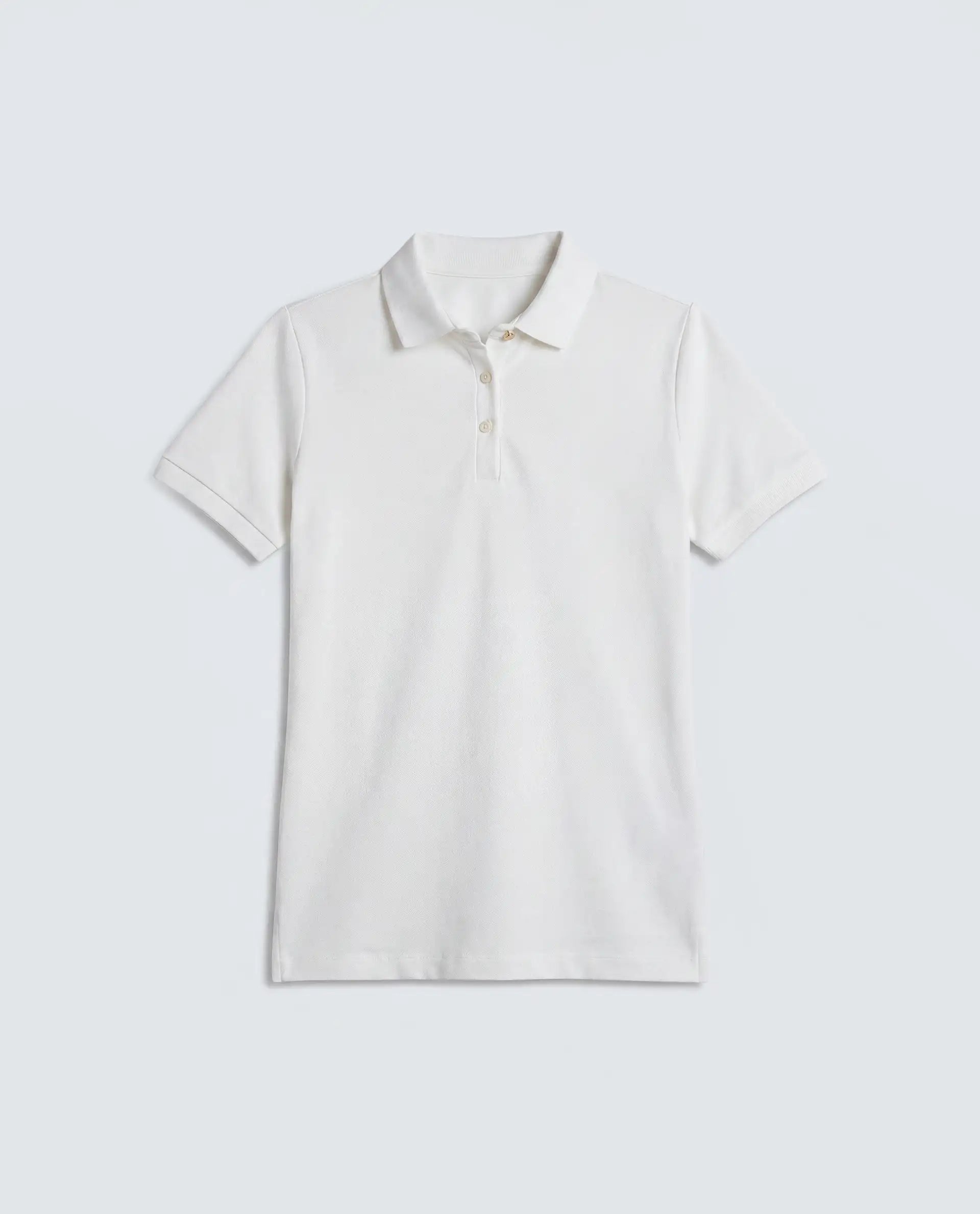 Rareism Women's Basic Rr-Corp-Elane White Cotton CollaredRegular Plain Polo