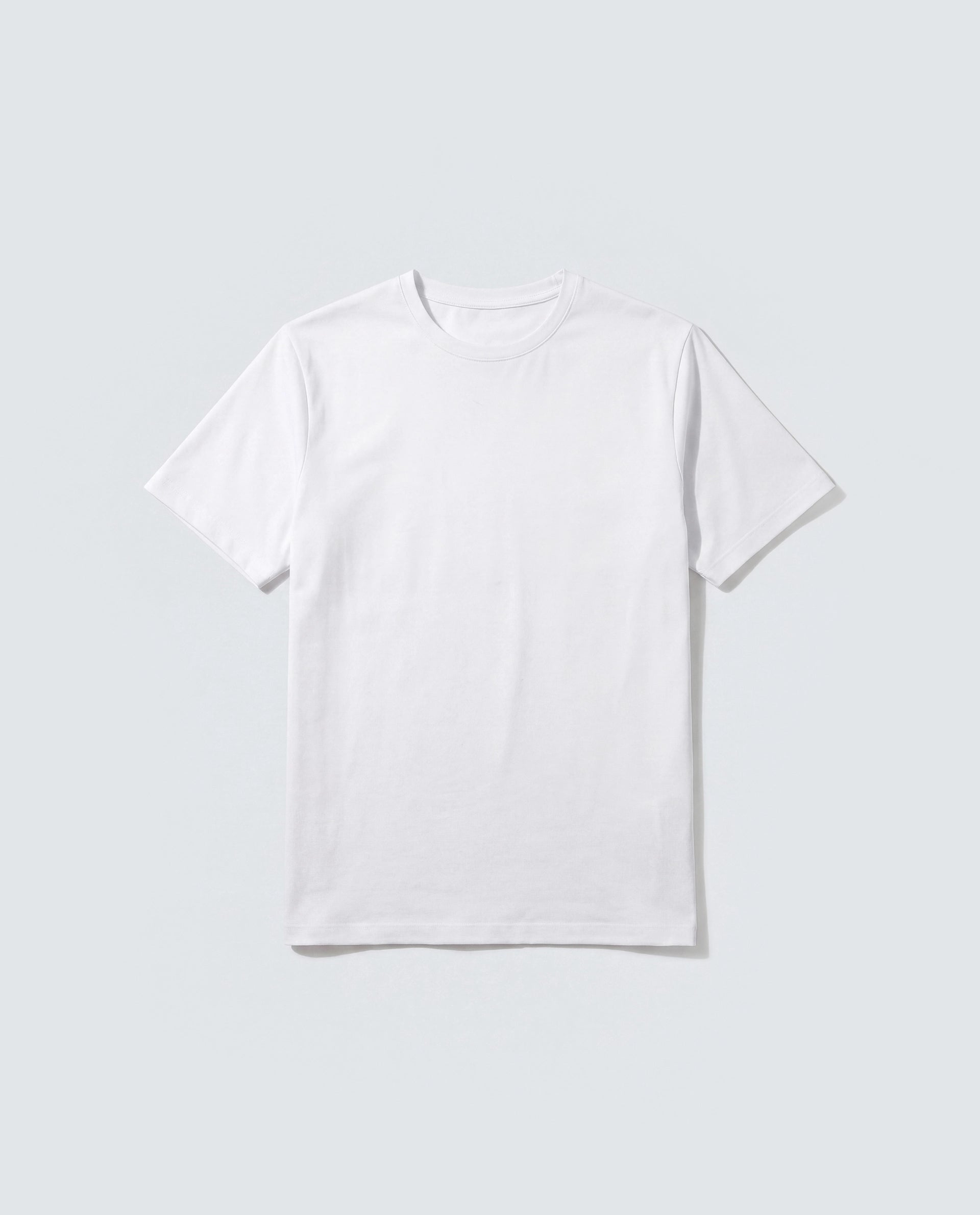 Rare Rabbit Men's Basic Rr-Corp-Rein White Cotton Blend Crew Neck Regular Plain T-Shirt