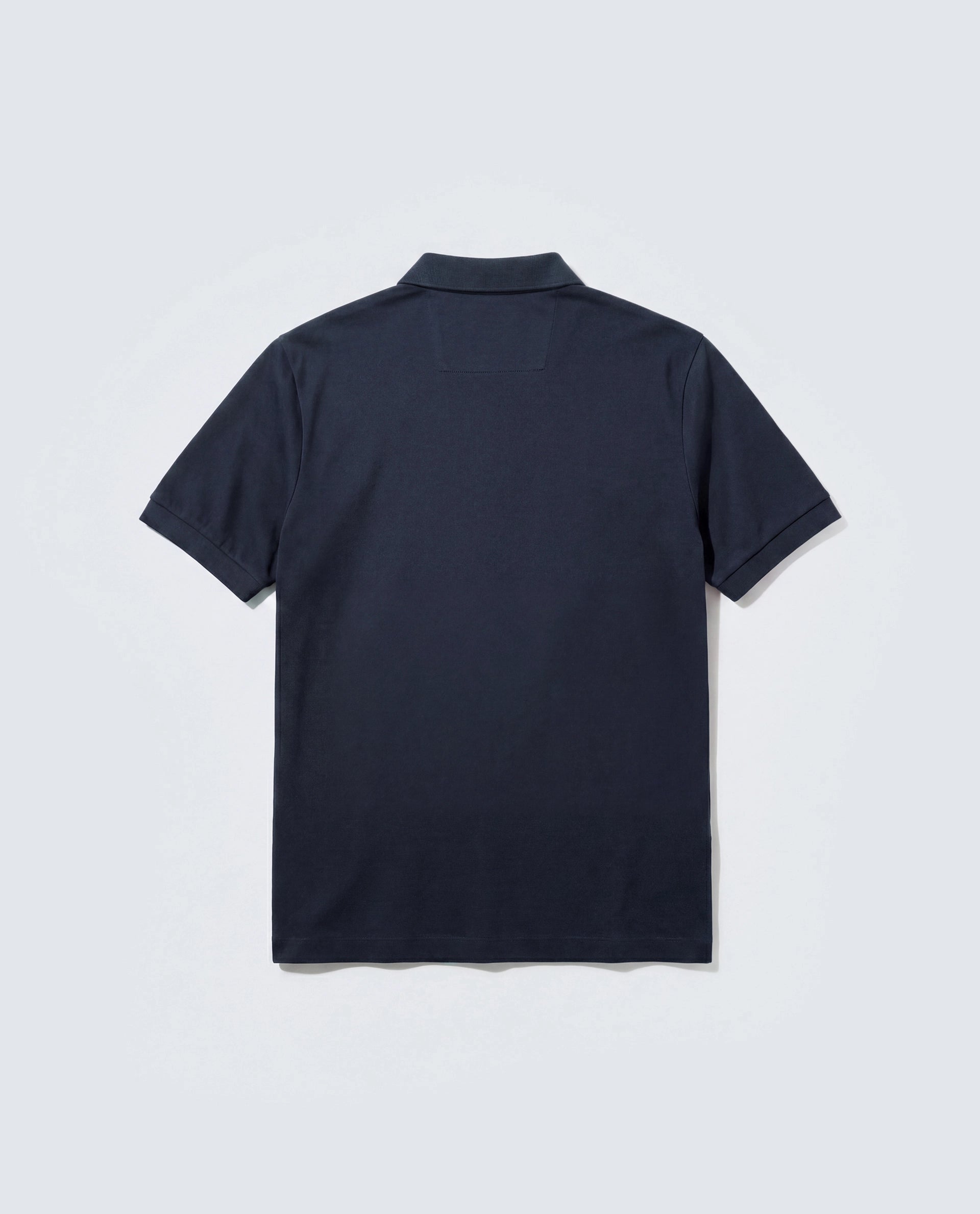 Rare Rabbit Men's Basic Rr-Corp-Tove Navy Cotton Spread Collar Regular Plain Polo