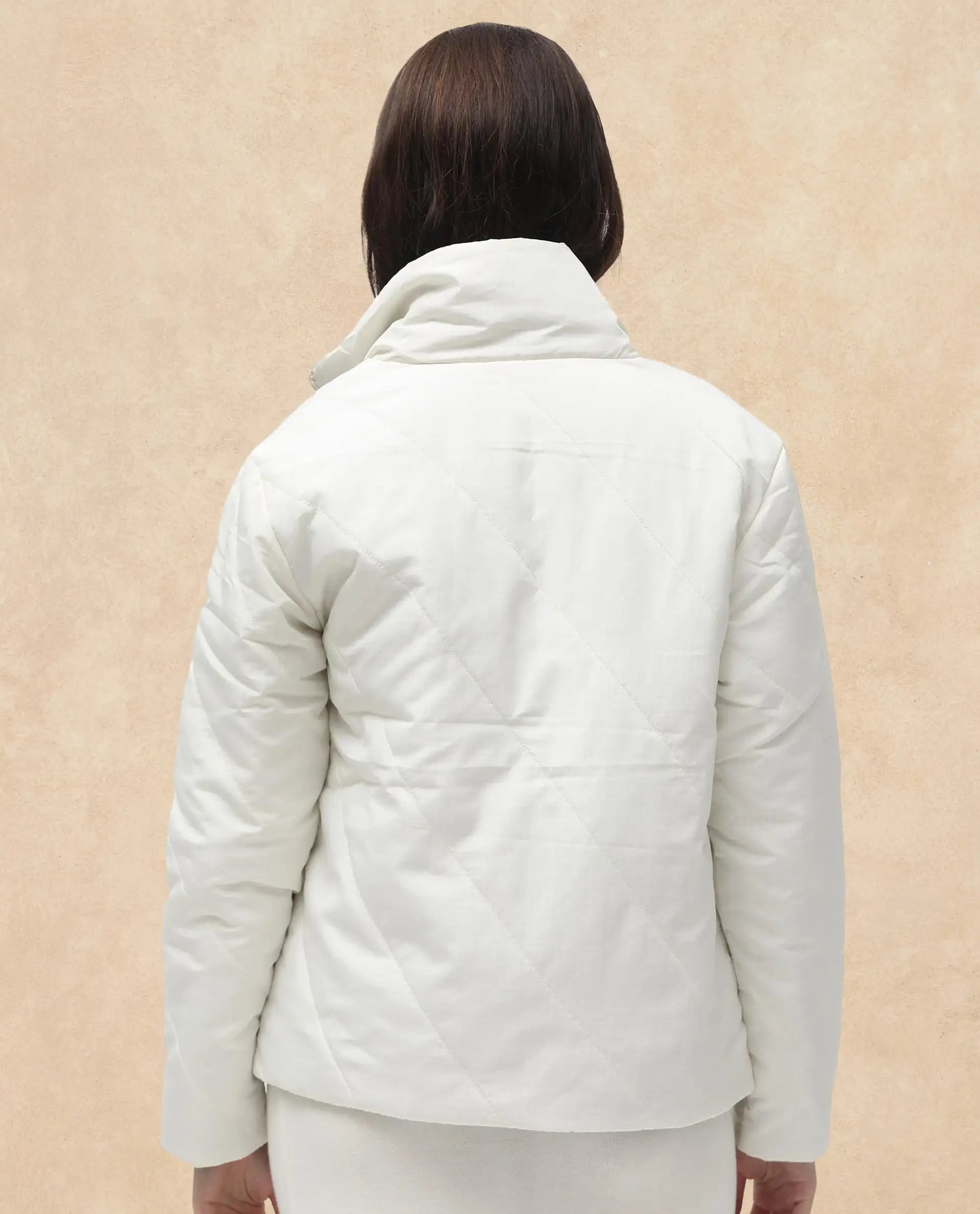 Rareism Women Sapell Off White Plain Jacket