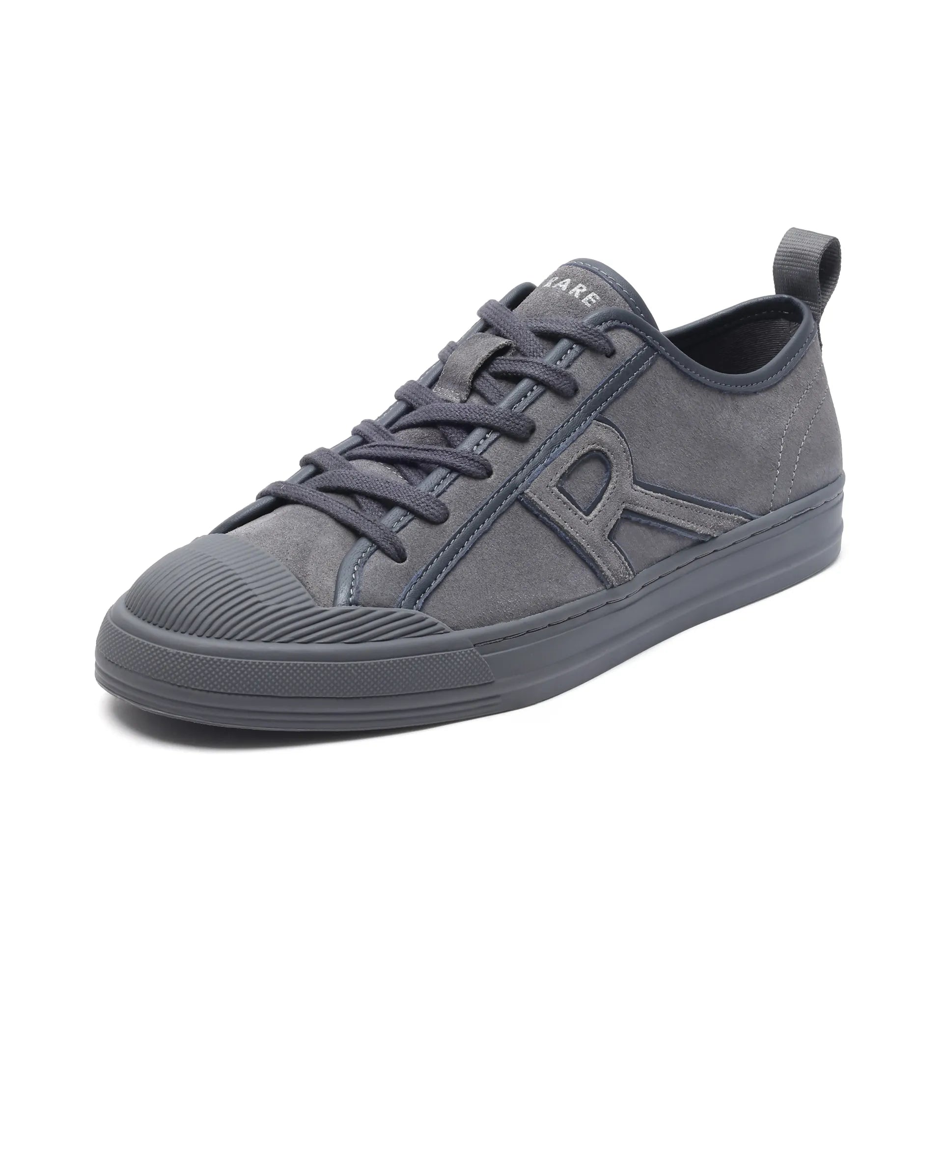 Rare Rabbit Men Sauron-2 Dark Grey Lace-Up Shoes