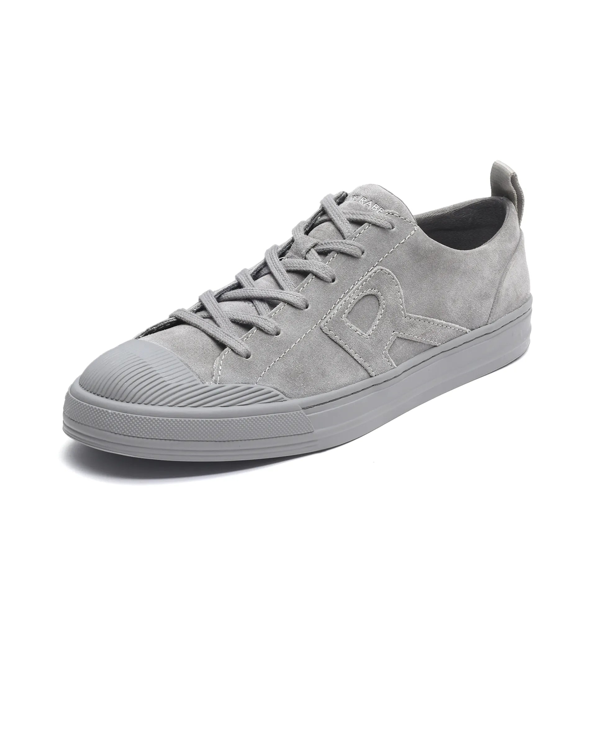 Rare Rabbit Men Sauron Light Grey Lace-Up Shoes