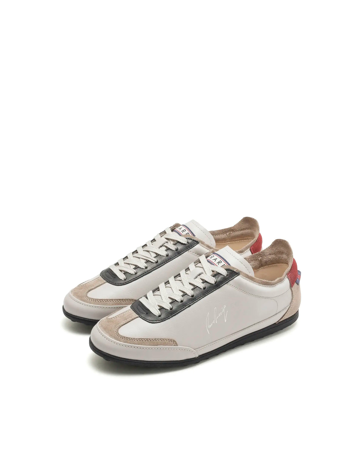Rarez Men's Sean Primary Beige Leather Regular Sneaker