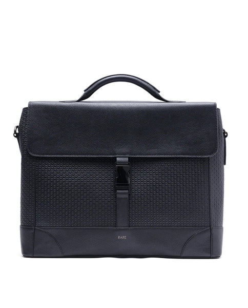 Rare Rabbit Men Sionis Black Leather Bags (Limited Edition)