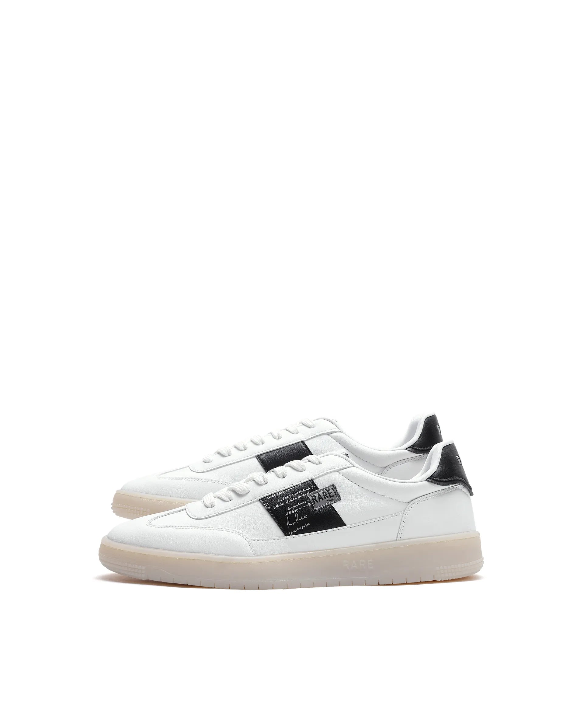 Rare Rabbit Men's Sirius 86 White Micro Leather Sneaker