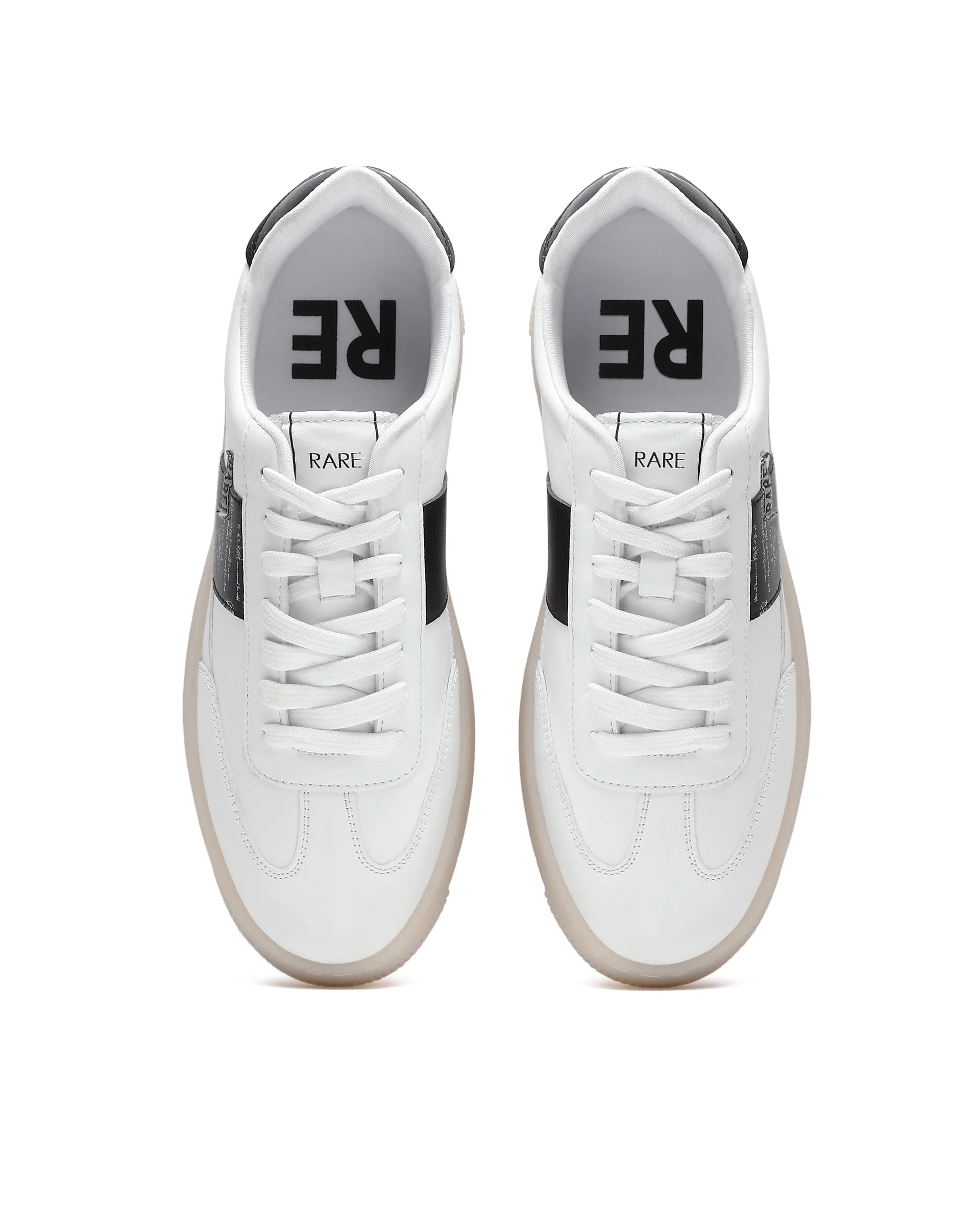 Rare Rabbit Men's Sirius 86 White Micro Leather Sneaker