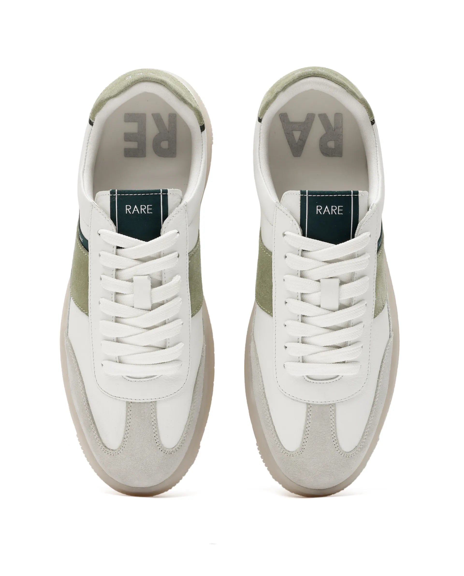 Rare Rabbit Men Sirius Sage Green Lace-Up Closure Shoes