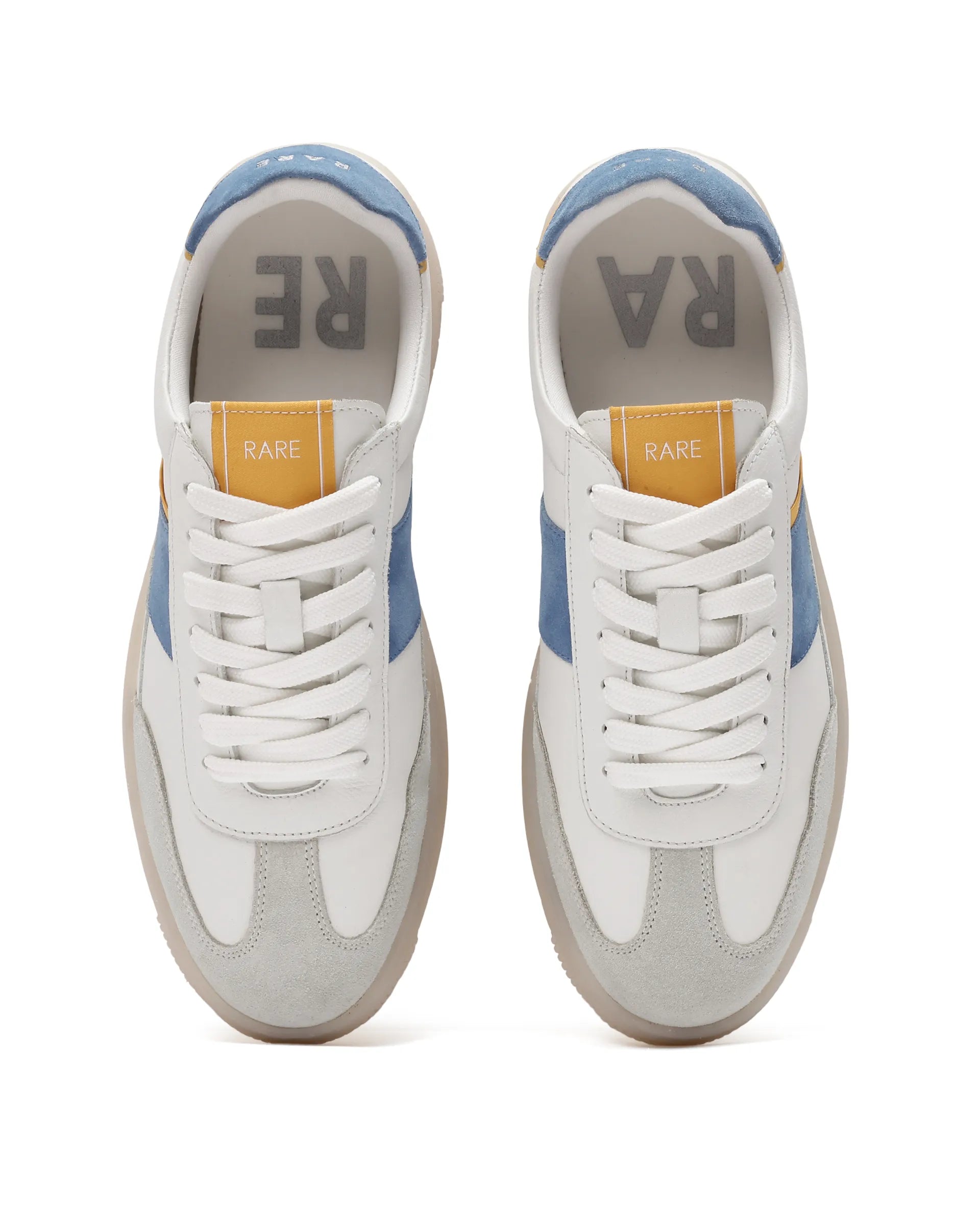 Rare Rabbit Men Sirius White Lace-Up Closure Sneakers