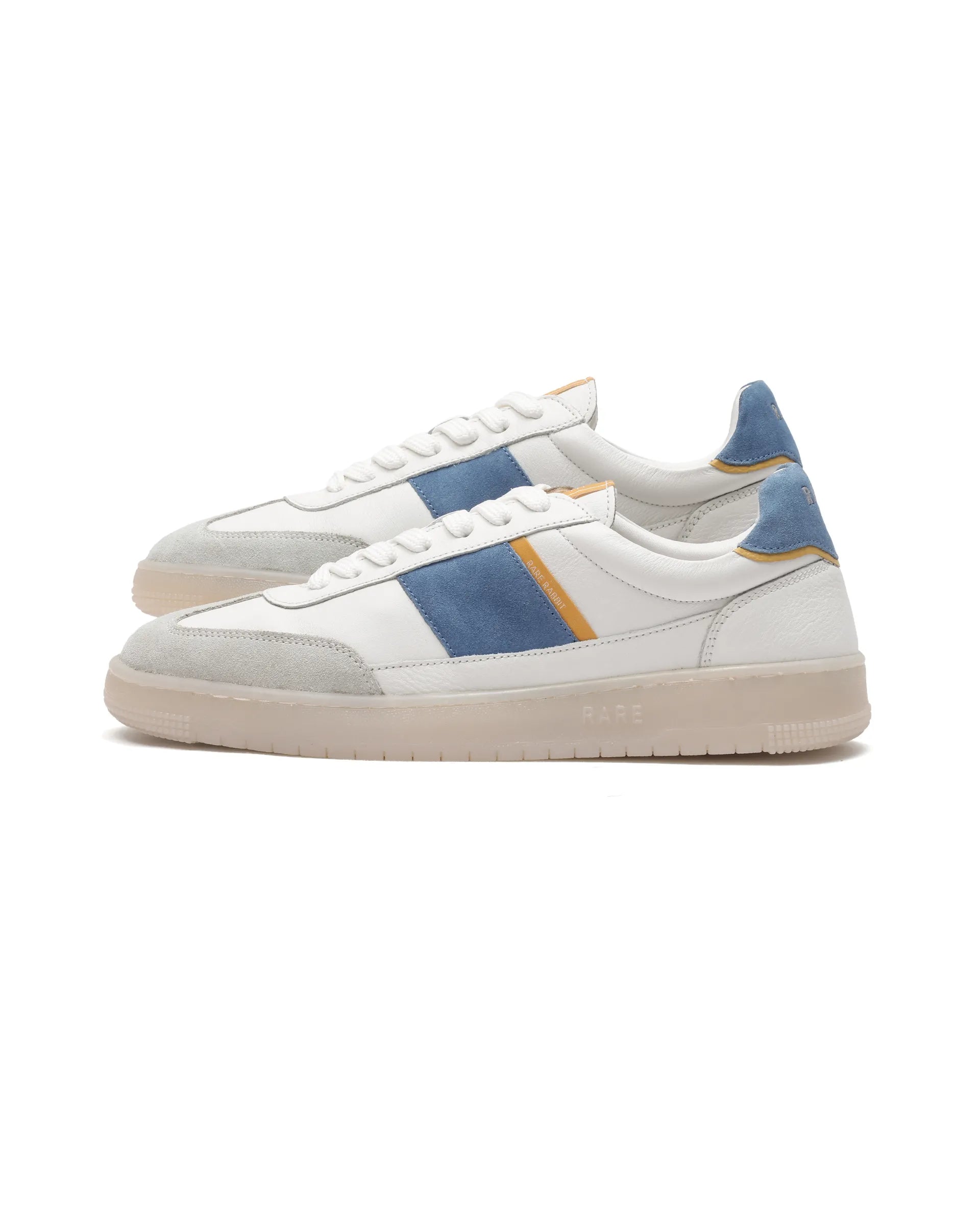 Rare Rabbit Men Sirius White Lace-Up Closure Sneakers