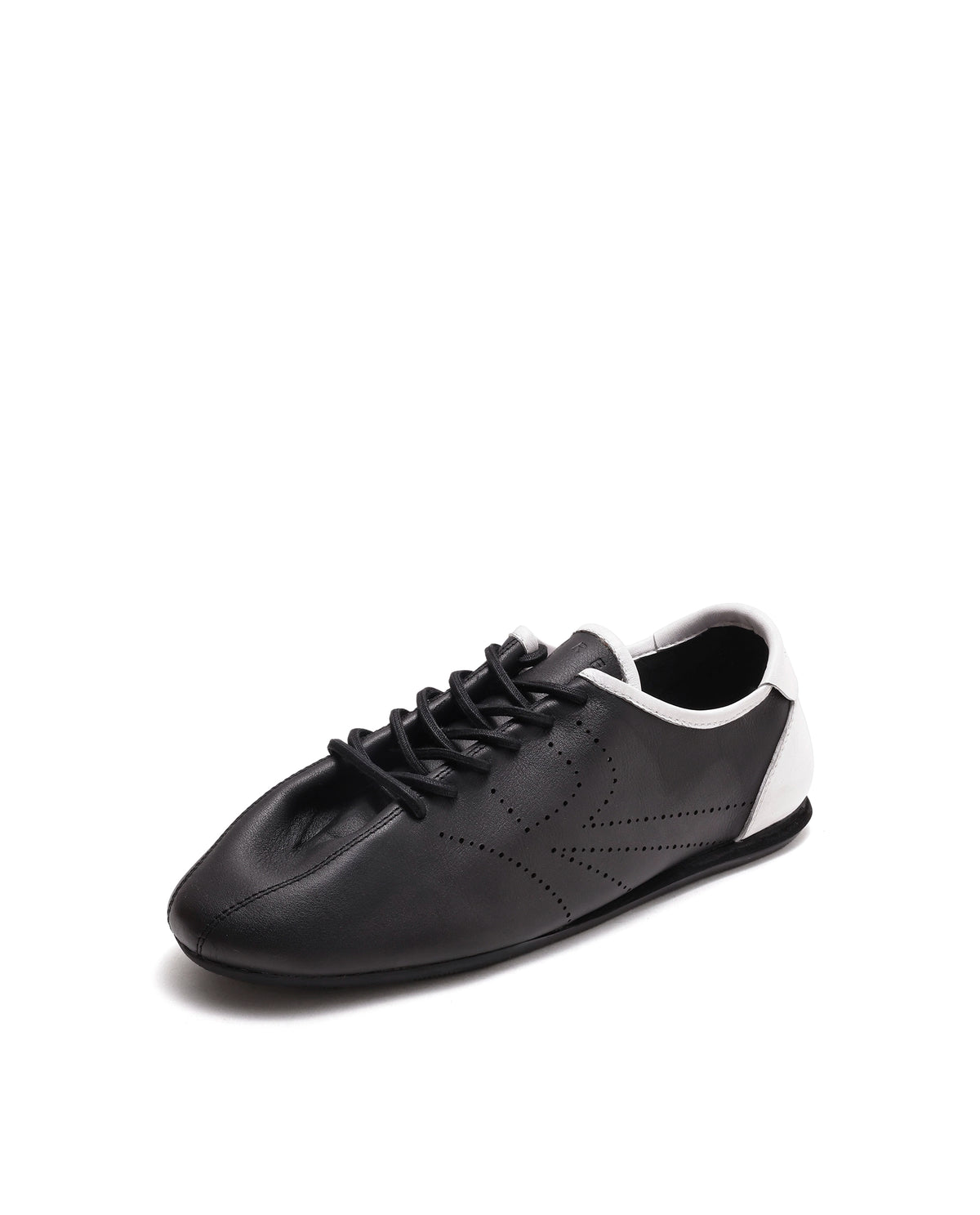Rarez Men's Skin 2.0 Primary Black Leather Regular Sneaker