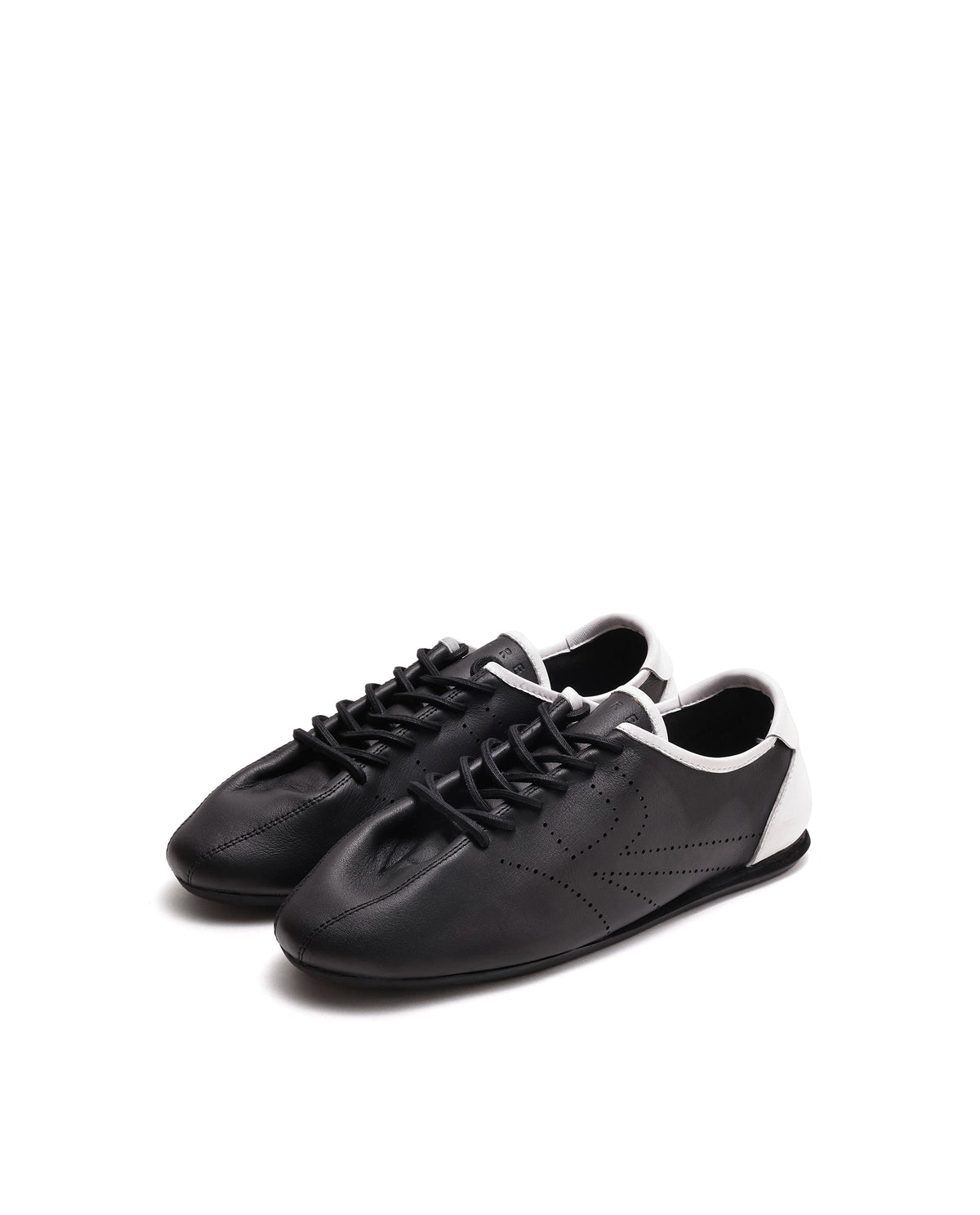 Rarez Men's Skin 2.0 Primary Black Leather Regular Sneaker