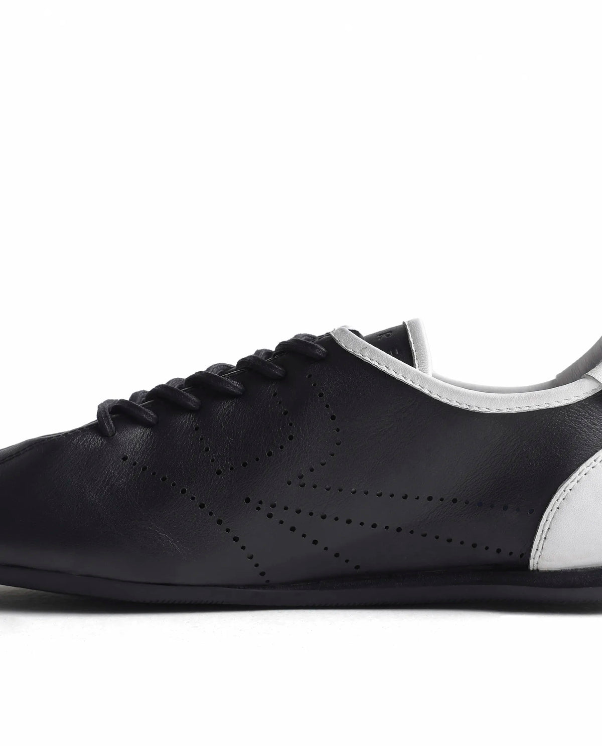 Rarez Men's Skin 2.0 Primary Black Leather Regular Sneaker