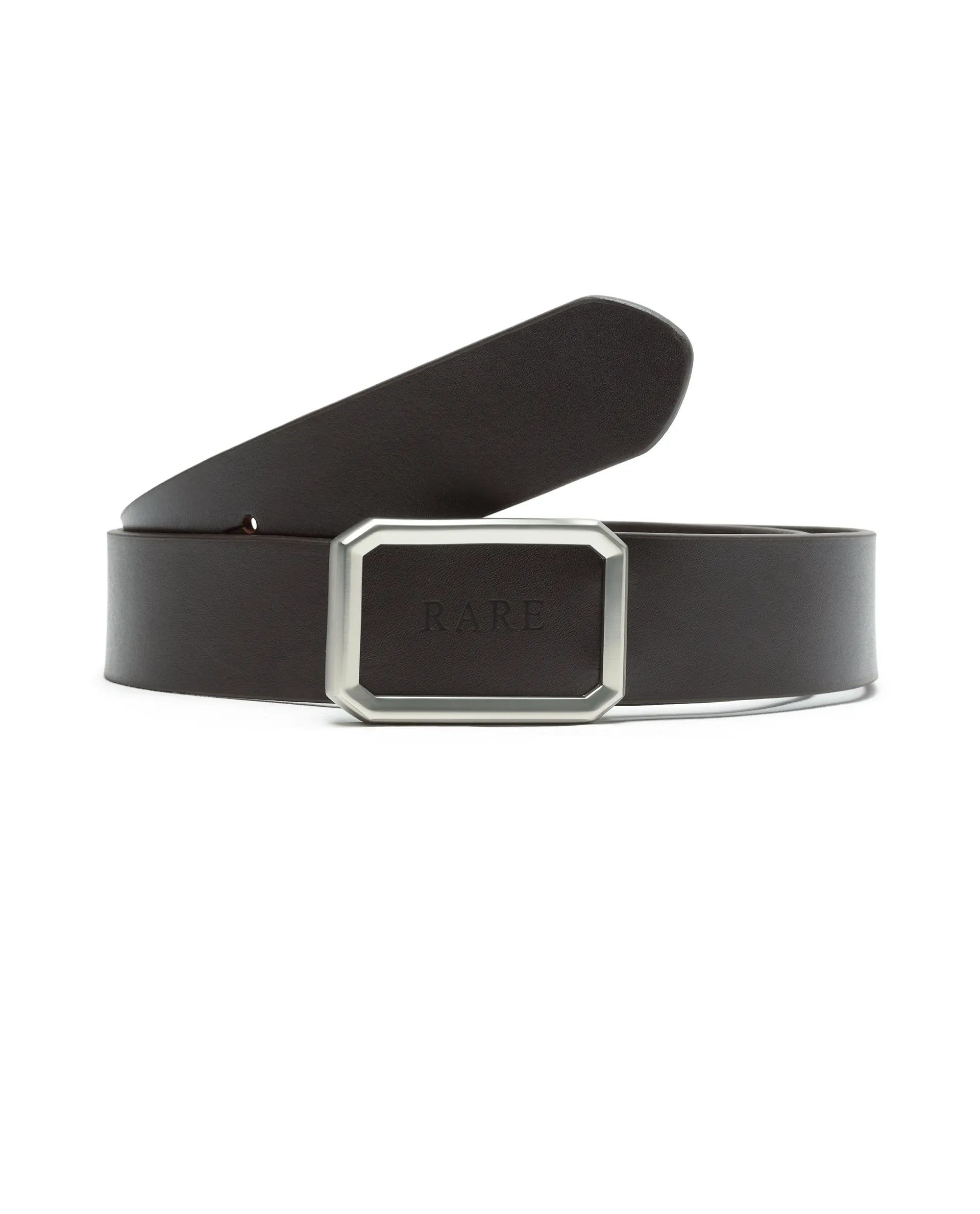 Rare Rabbit Men's Snape Brown Non Reversible Belt