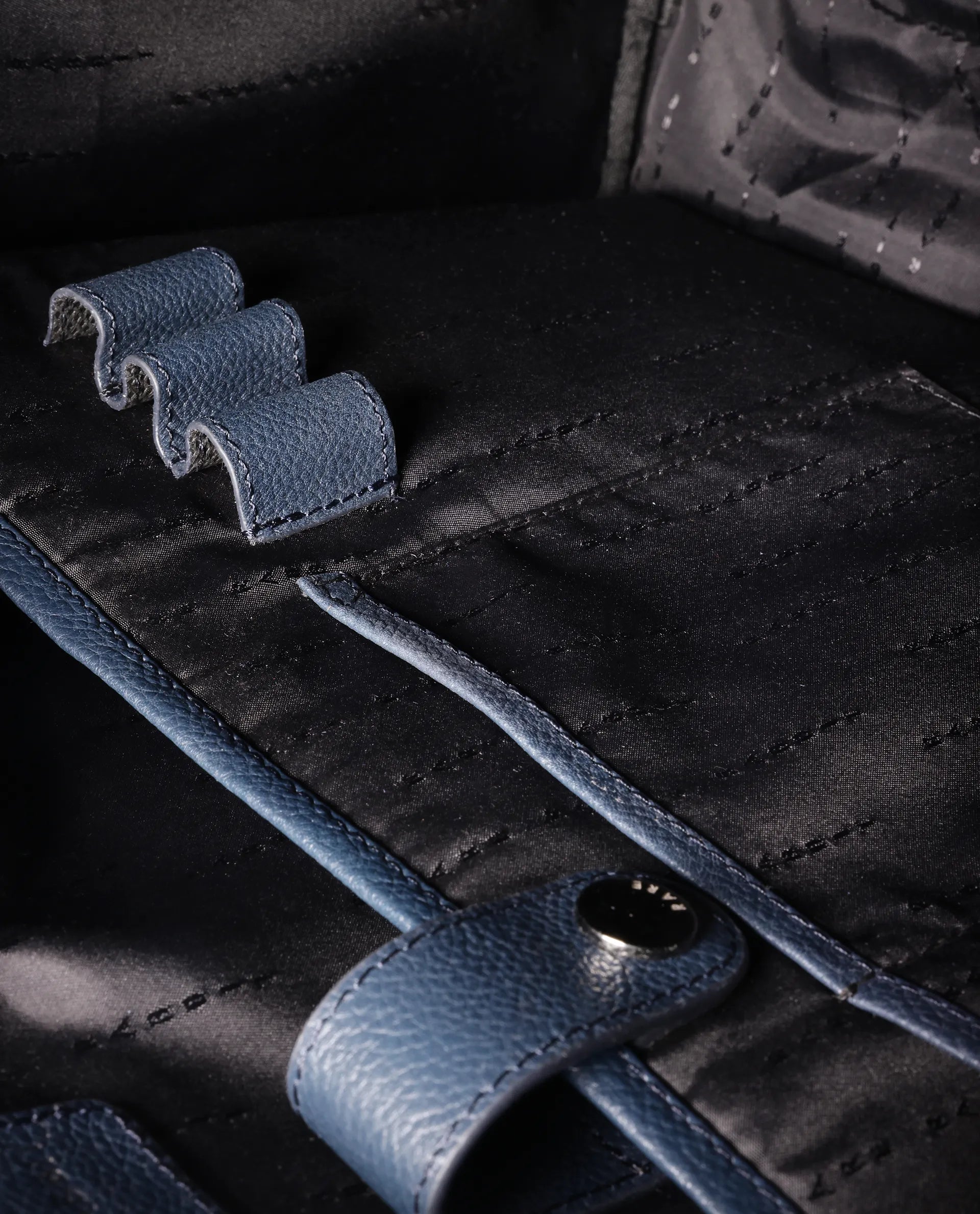 Rare Rabbit Men's Soraf Blue Monogram Print Duffle Bag (Limited Edition)