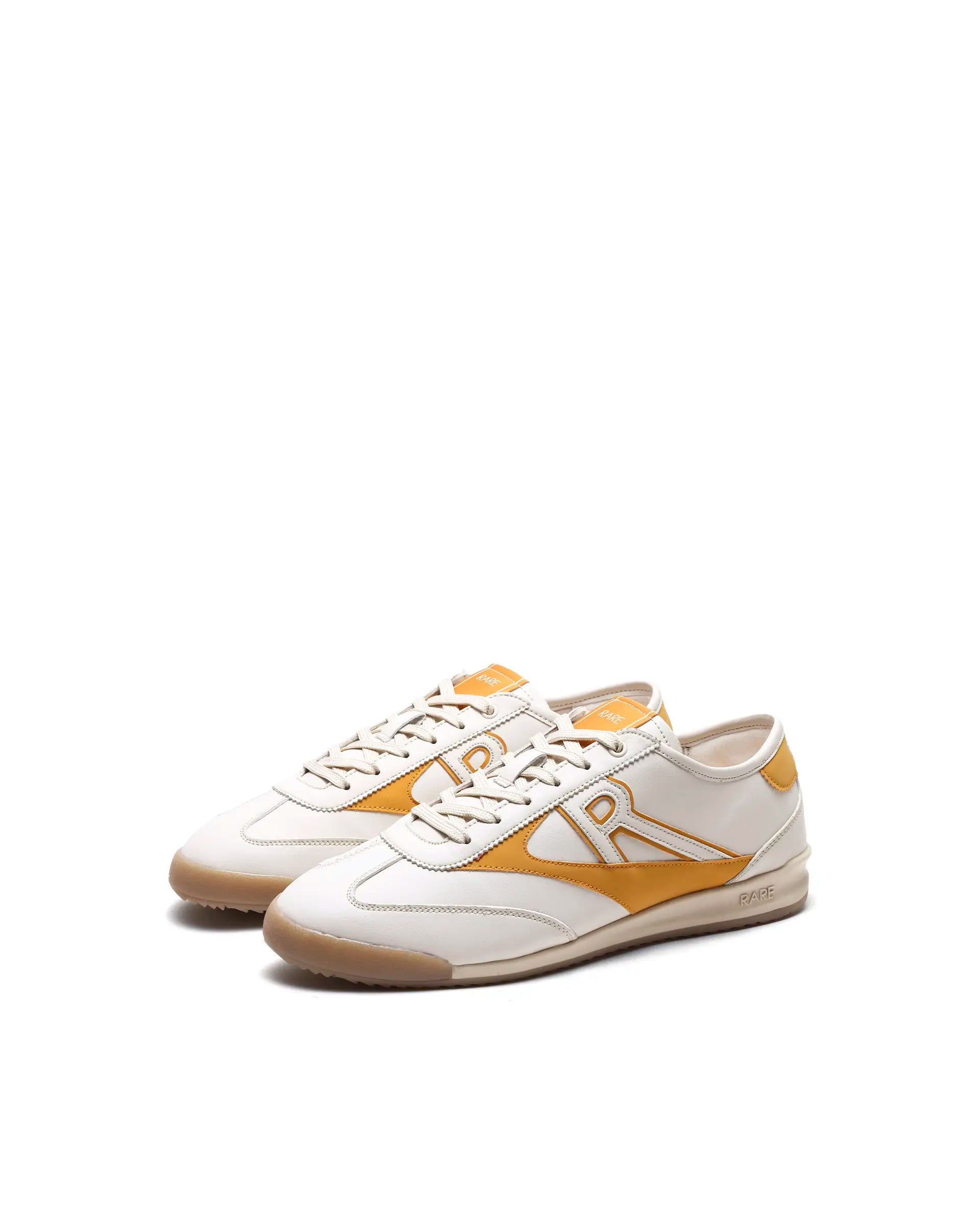 Rare Rabbit Men's Sozo Beige Micro Fiber Leather Sneaker