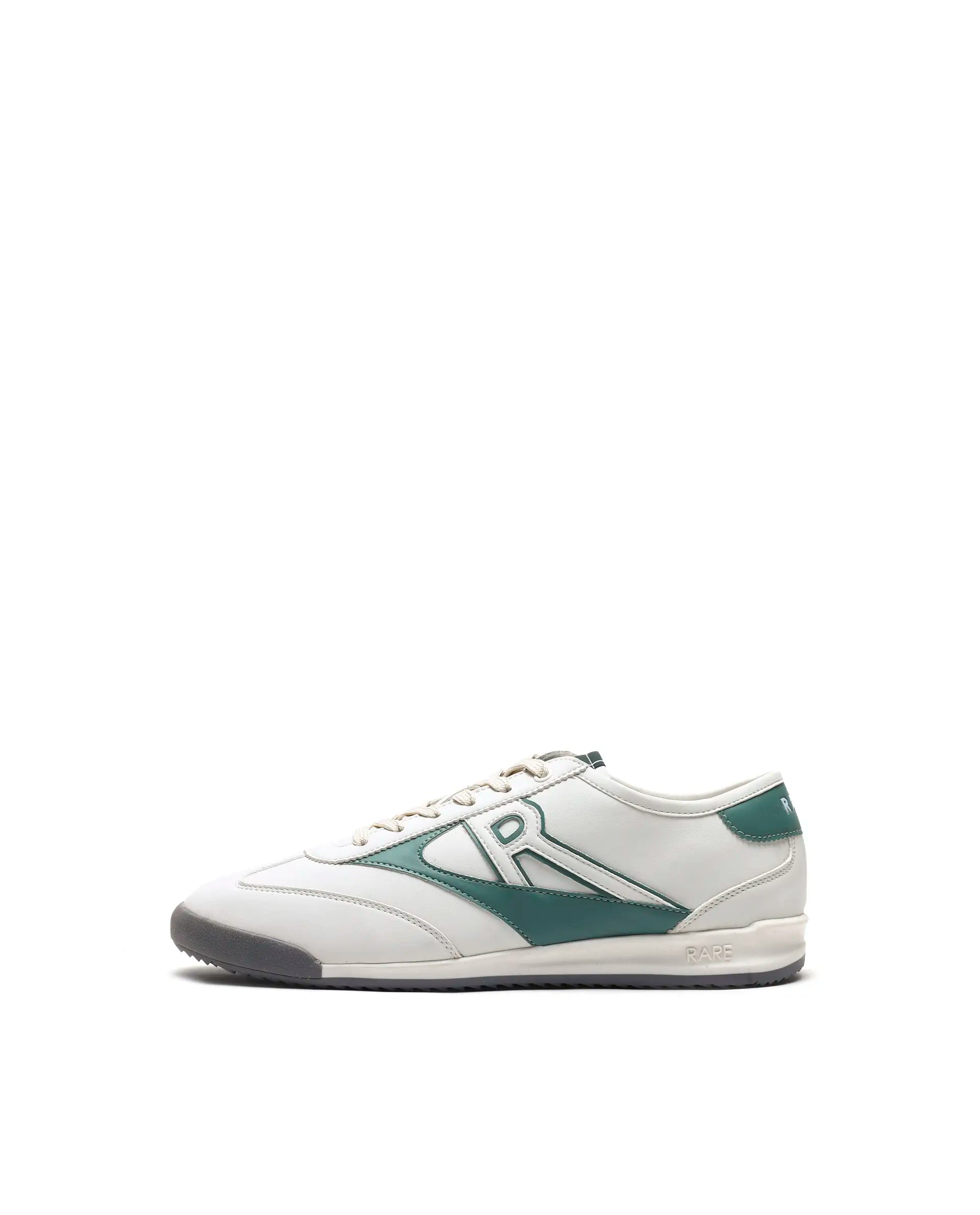 Rare Rabbit Men's Sozo Green Micro Fiber Leather Sneaker