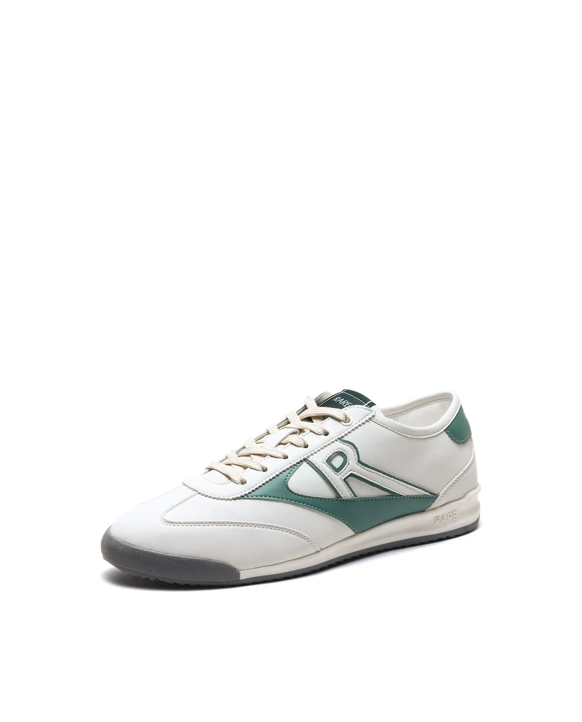 Rare Rabbit Men's Sozo Green Micro Fiber Leather Sneaker