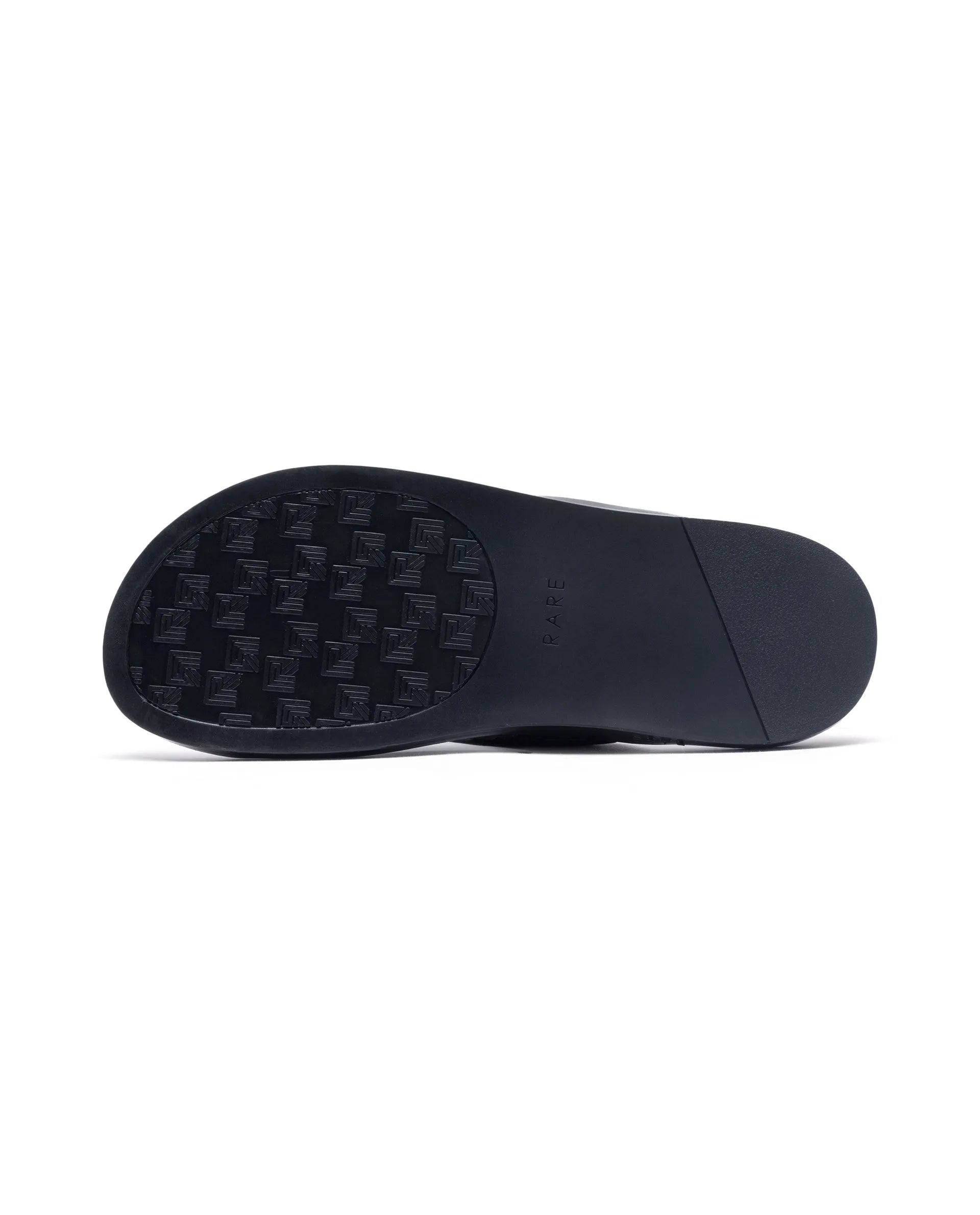 Rare Rabbit Men's Starry Black Slip-On Closure Sandal