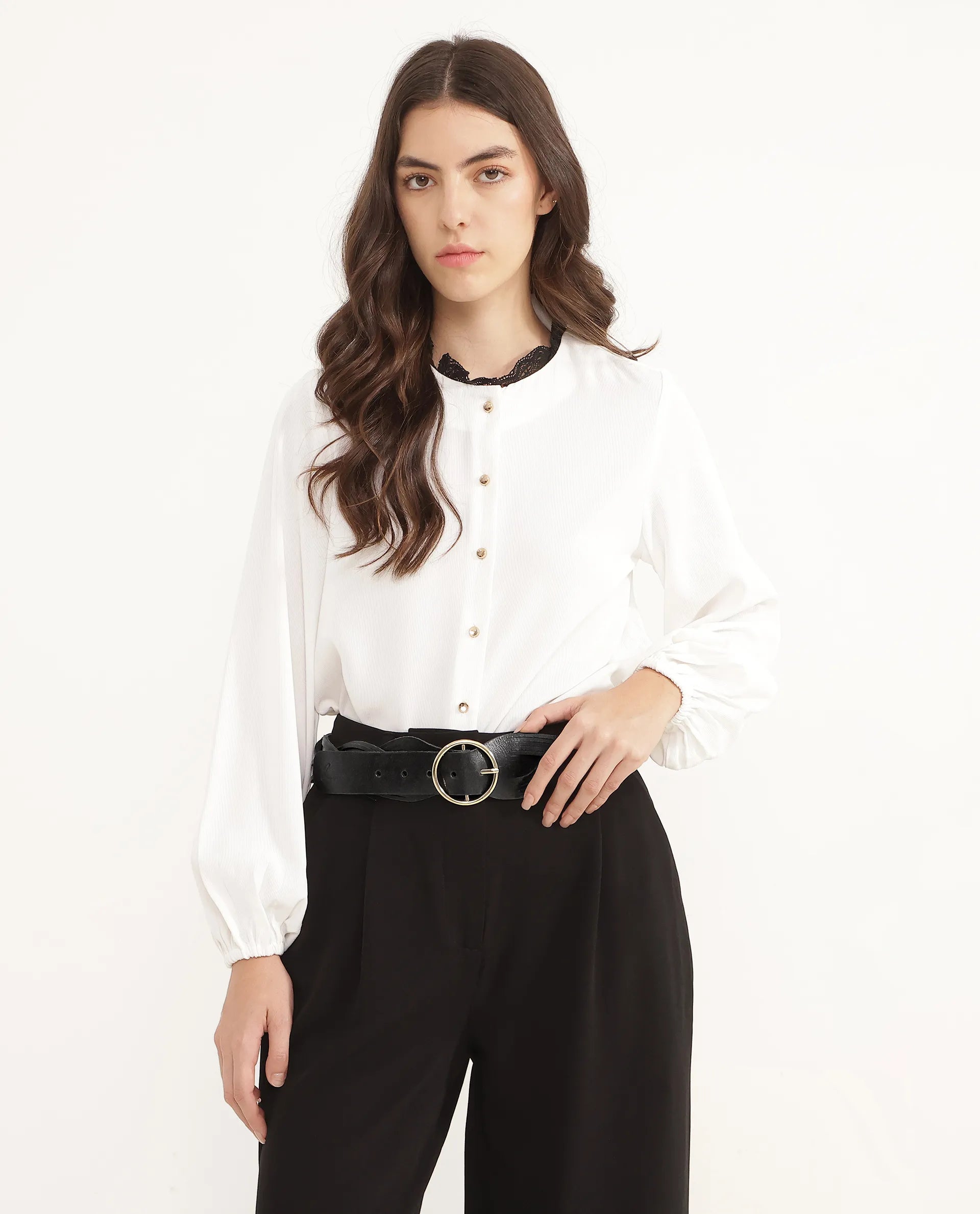 Rareism Women Sterling Black Belt