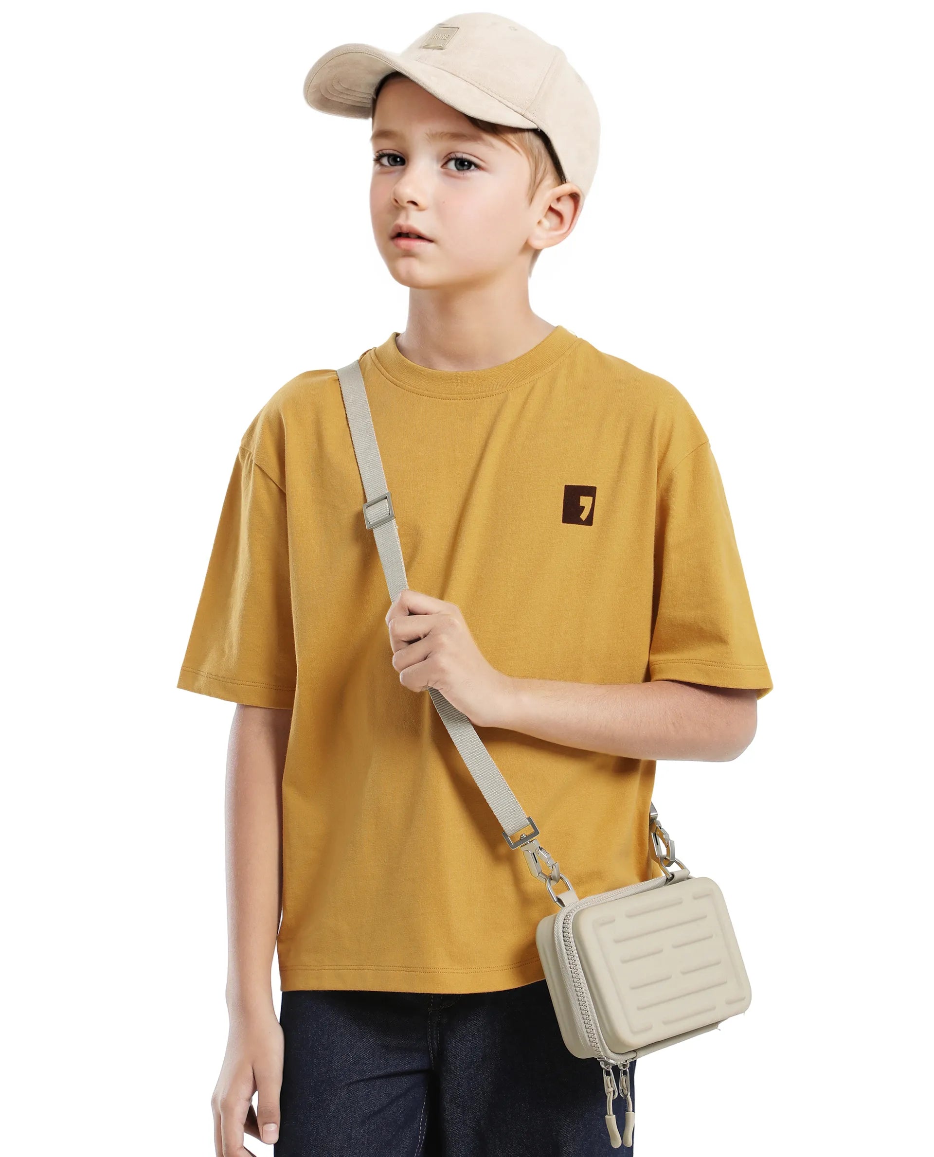 Rare Ones Kids Sudo Yellow Cotton Graphic Printed Slip-On Oversized Fit T-Shirt