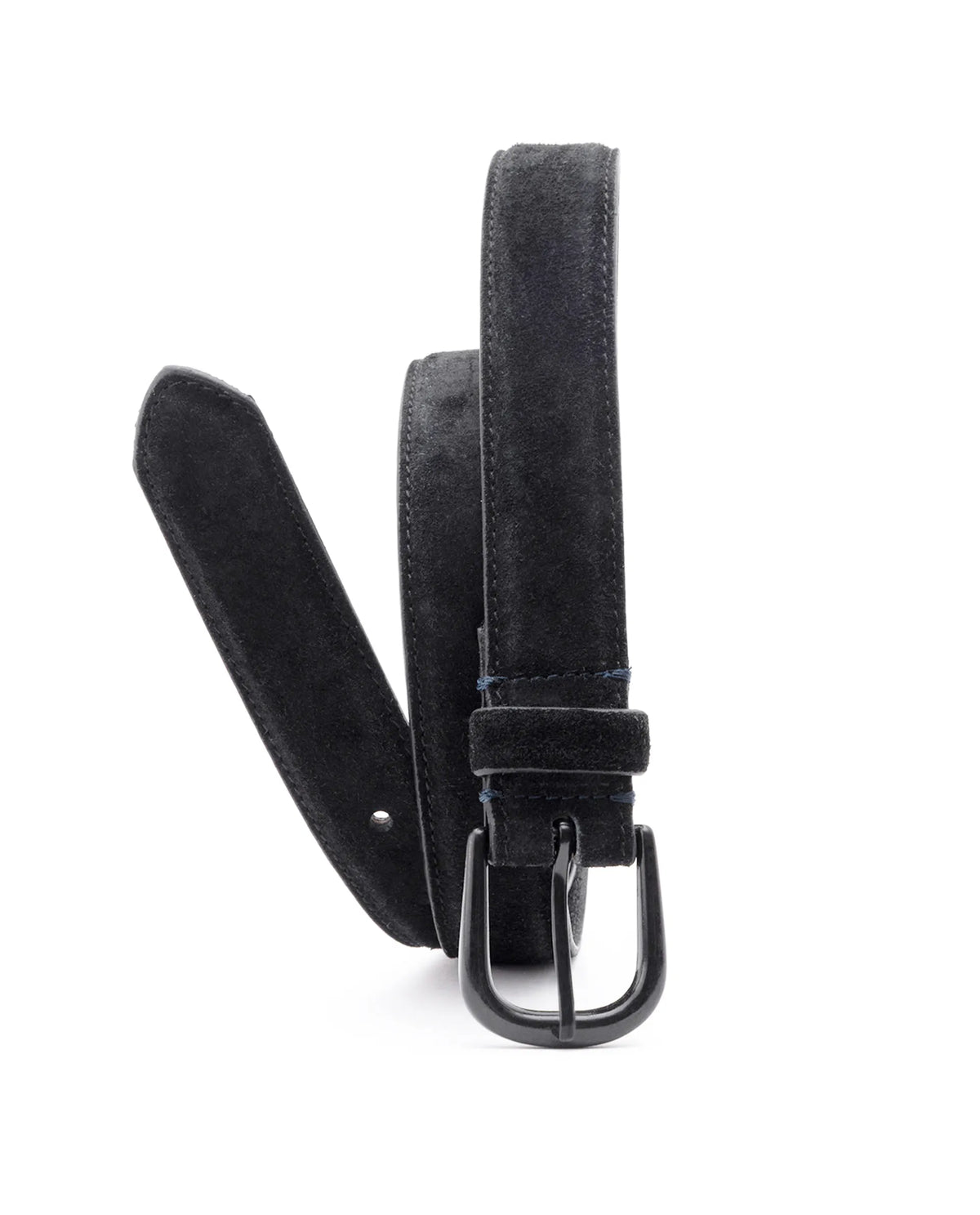 Rare Rabbit Men'S Suedo Black Belt Leather Fabric Solid