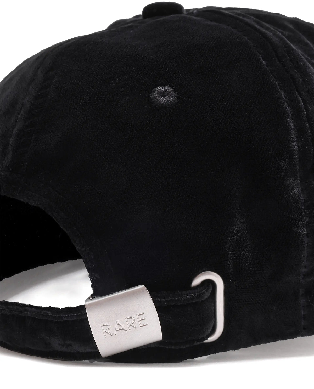 Rare Rabbit Men's Suev Black Polyester Regular Embroidered Cap