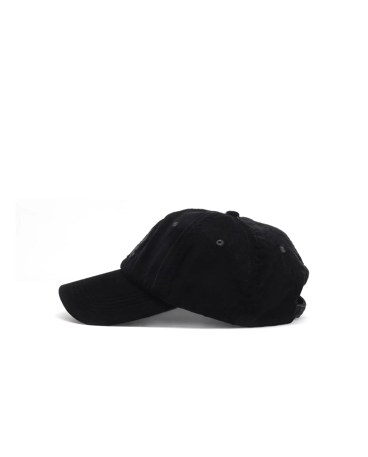 Rare Rabbit Men's Suev Black Polyester Regular Embroidered Cap