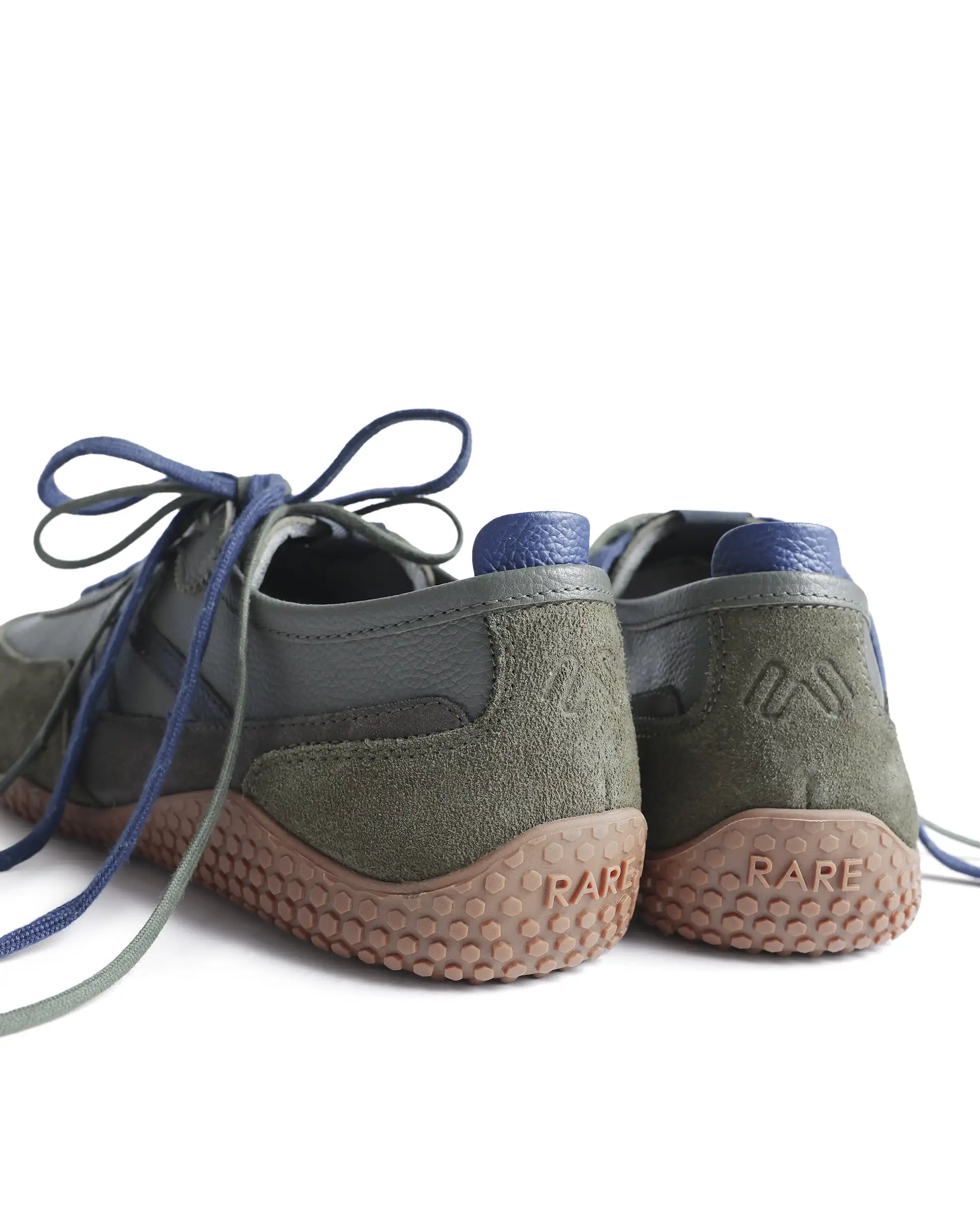 Rarez Men's Sugoi Membo Primary Army Green Leather Regular Sneaker