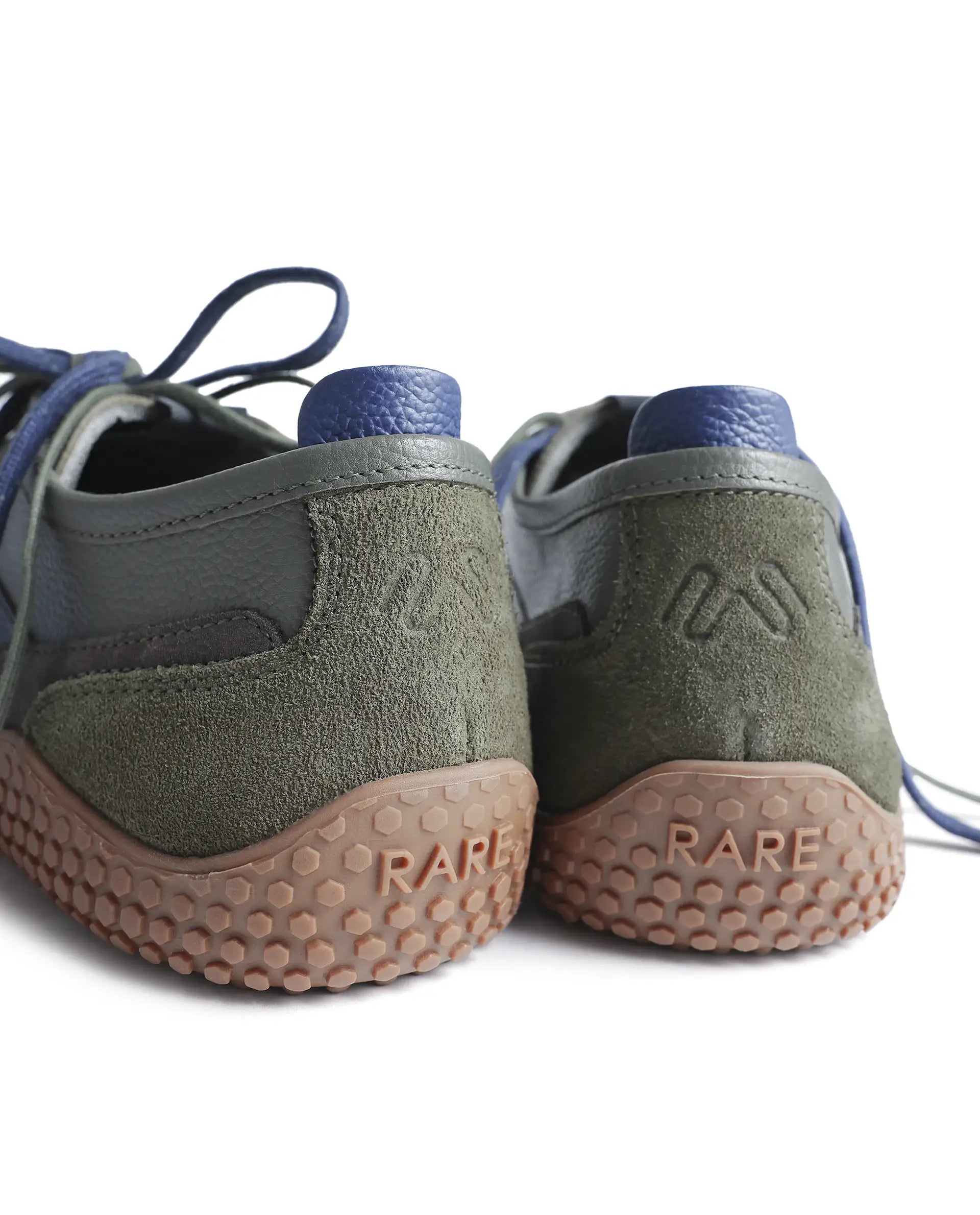 Rarez Men's Sugoi Membo Primary Army Green Leather Regular Sneaker