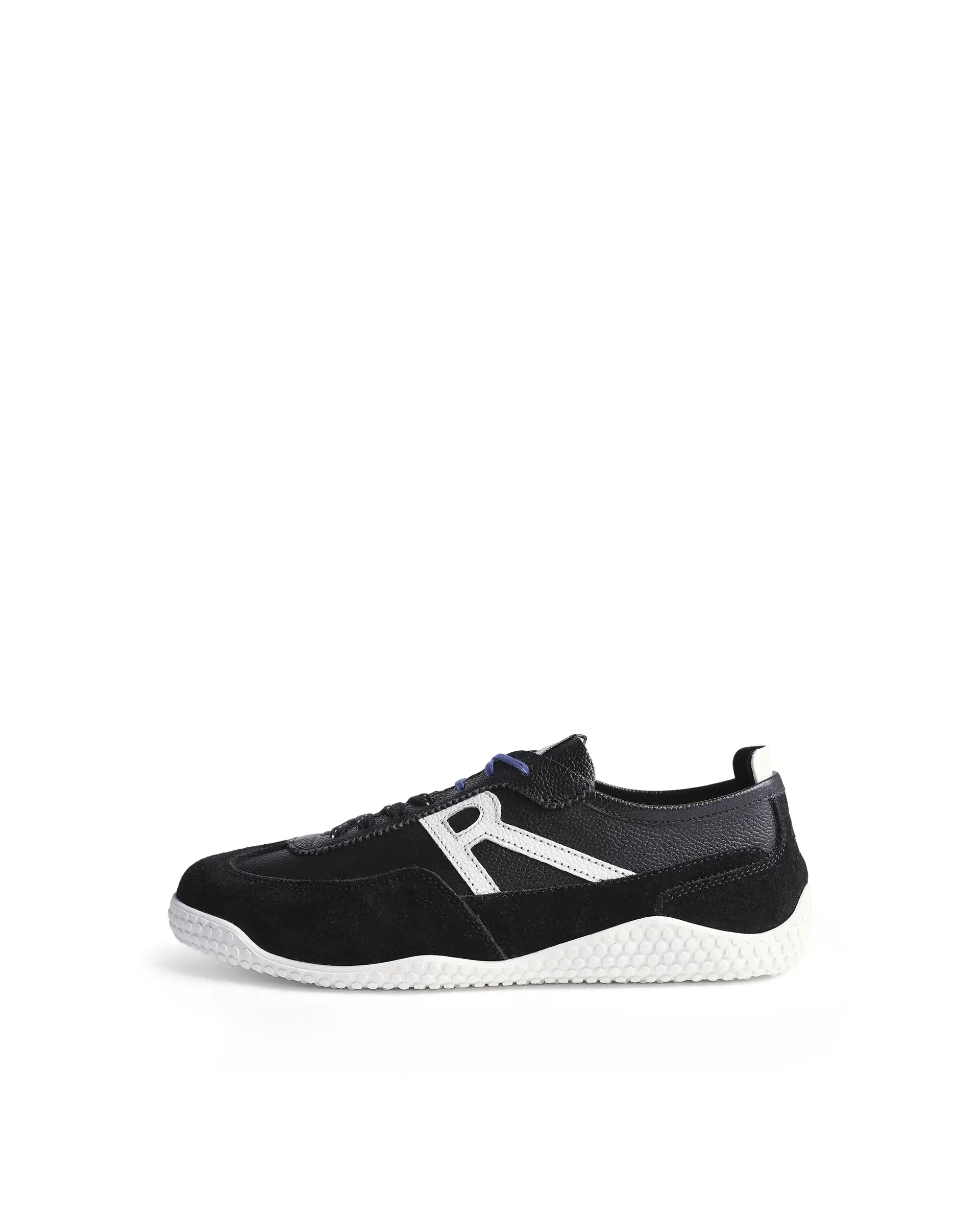 Rarez Men's Sugoi Membo Primary Black/White Leather Regular Sneaker