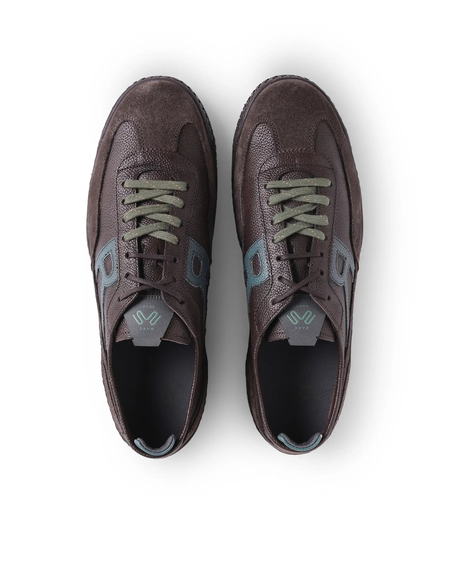 Rarez Men's Sugoi Membo Dark Coffee Leather Regular Sneaker