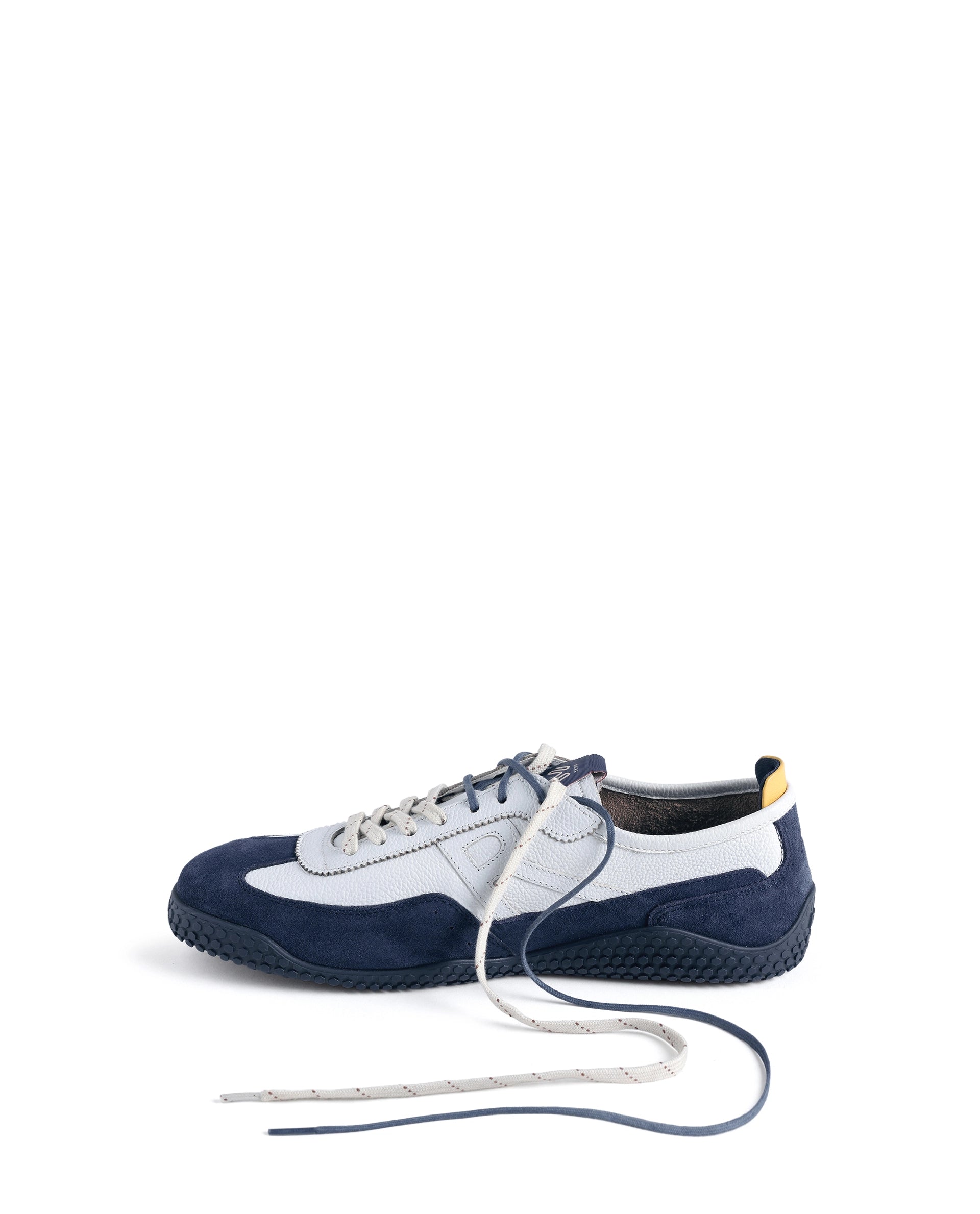 Rarez Men's Sugoi Membo Dark Blue Leather Regular Sneaker