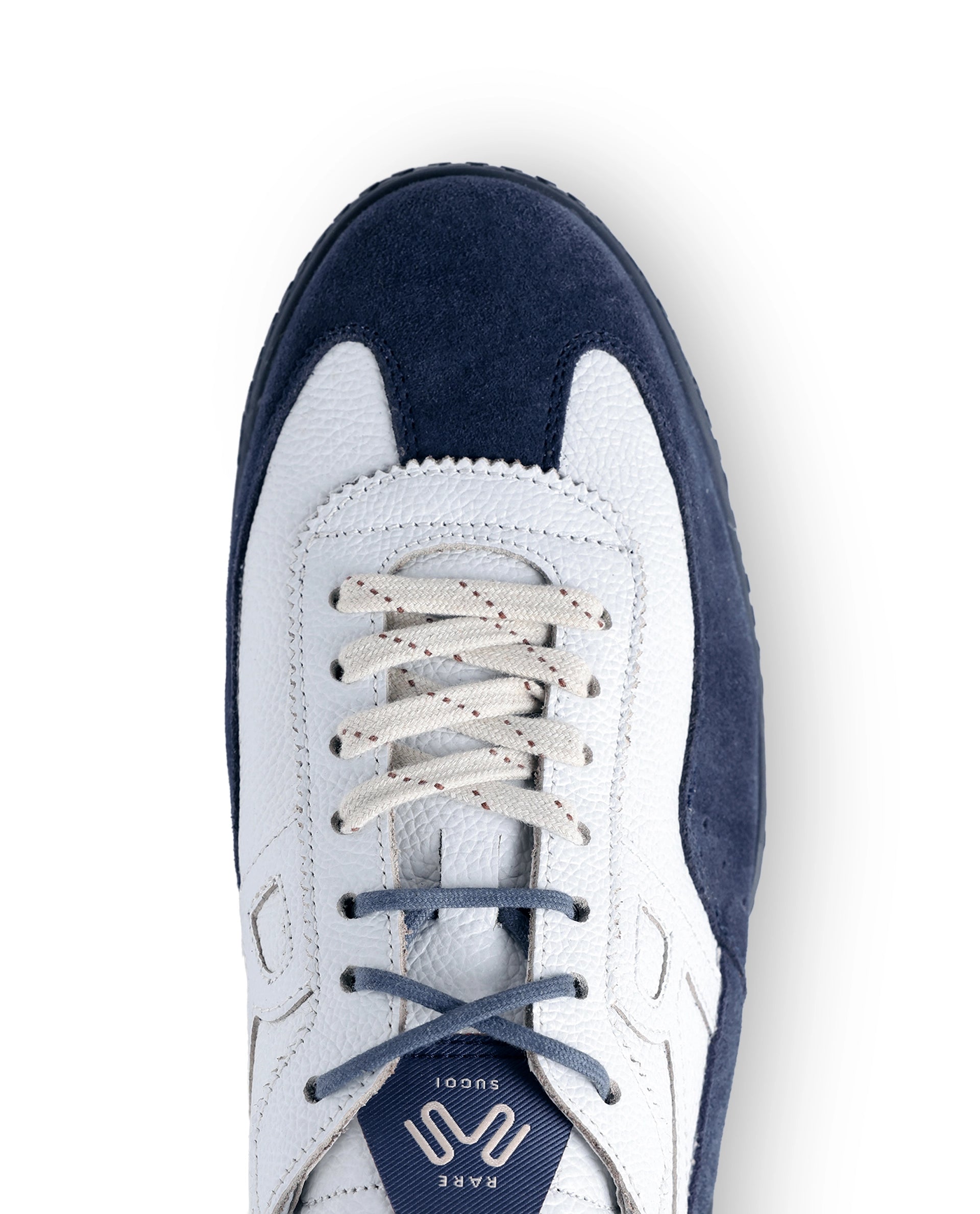 Rarez Men's Sugoi Membo Dark Blue Leather Regular Sneaker