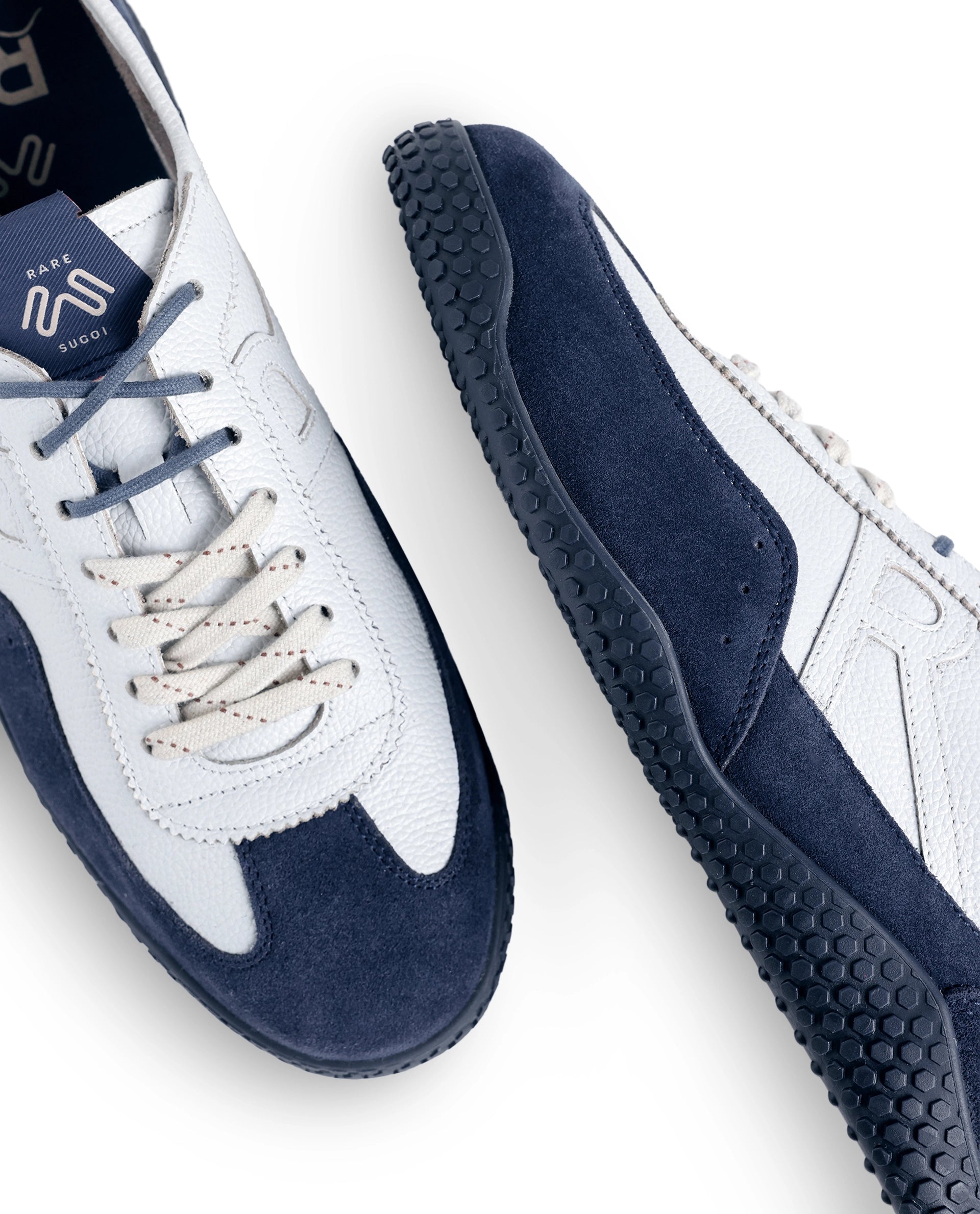Rarez Men's Sugoi Membo Dark Blue Leather Regular Sneaker