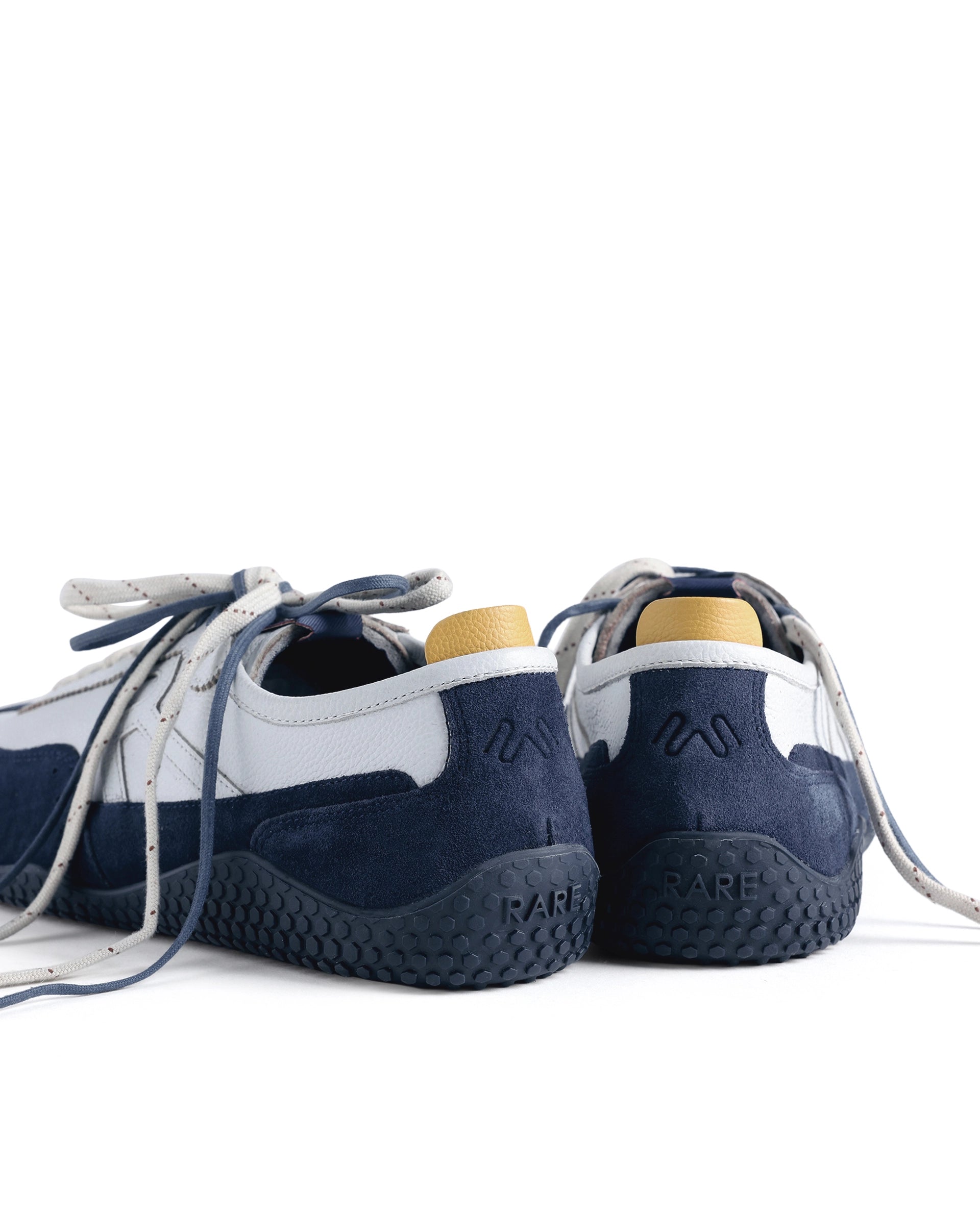 Rarez Men's Sugoi Membo Dark Blue Leather Regular Sneaker