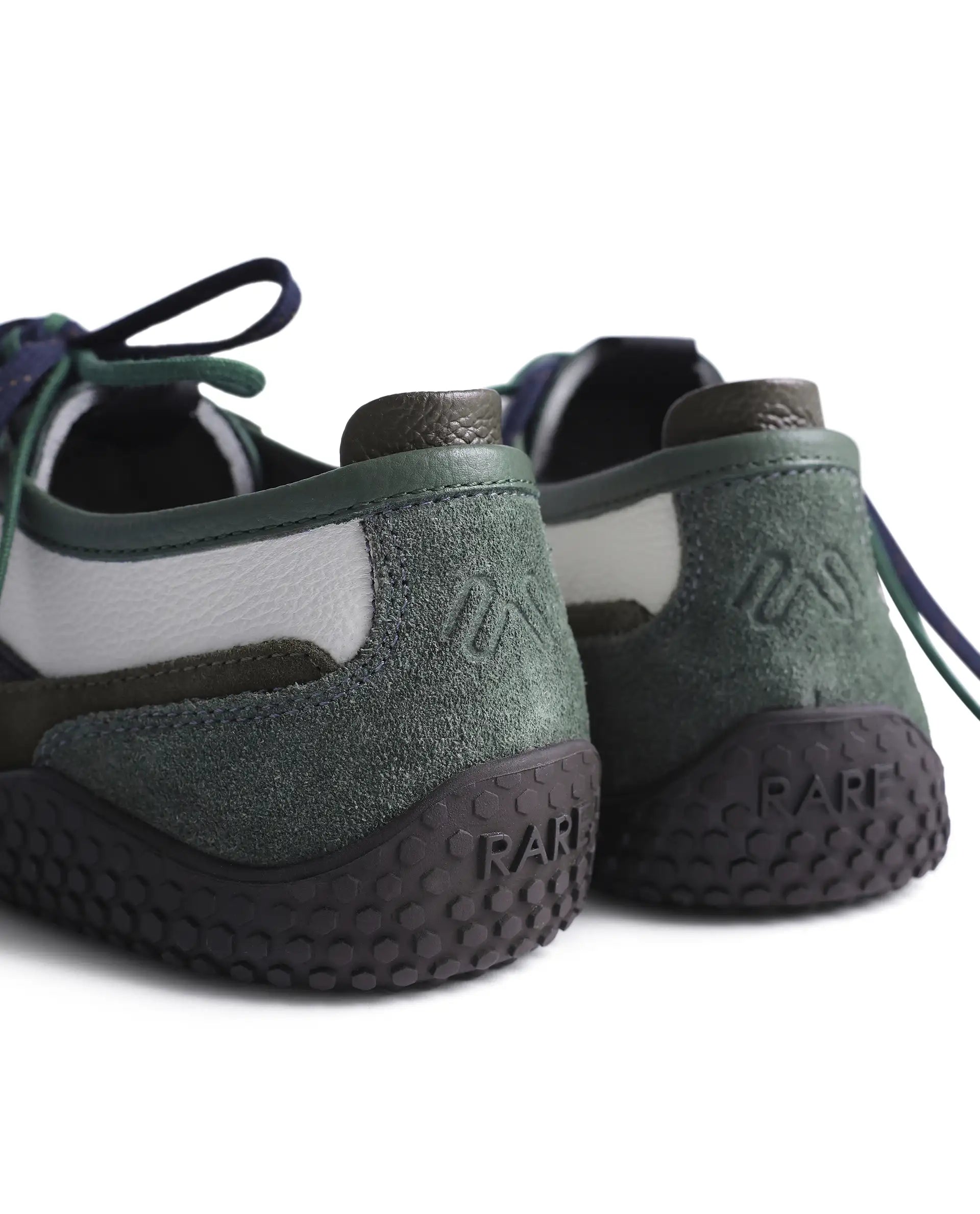 Rarez Men's Sugoi Membo Dark Green Leather Regular Sneaker