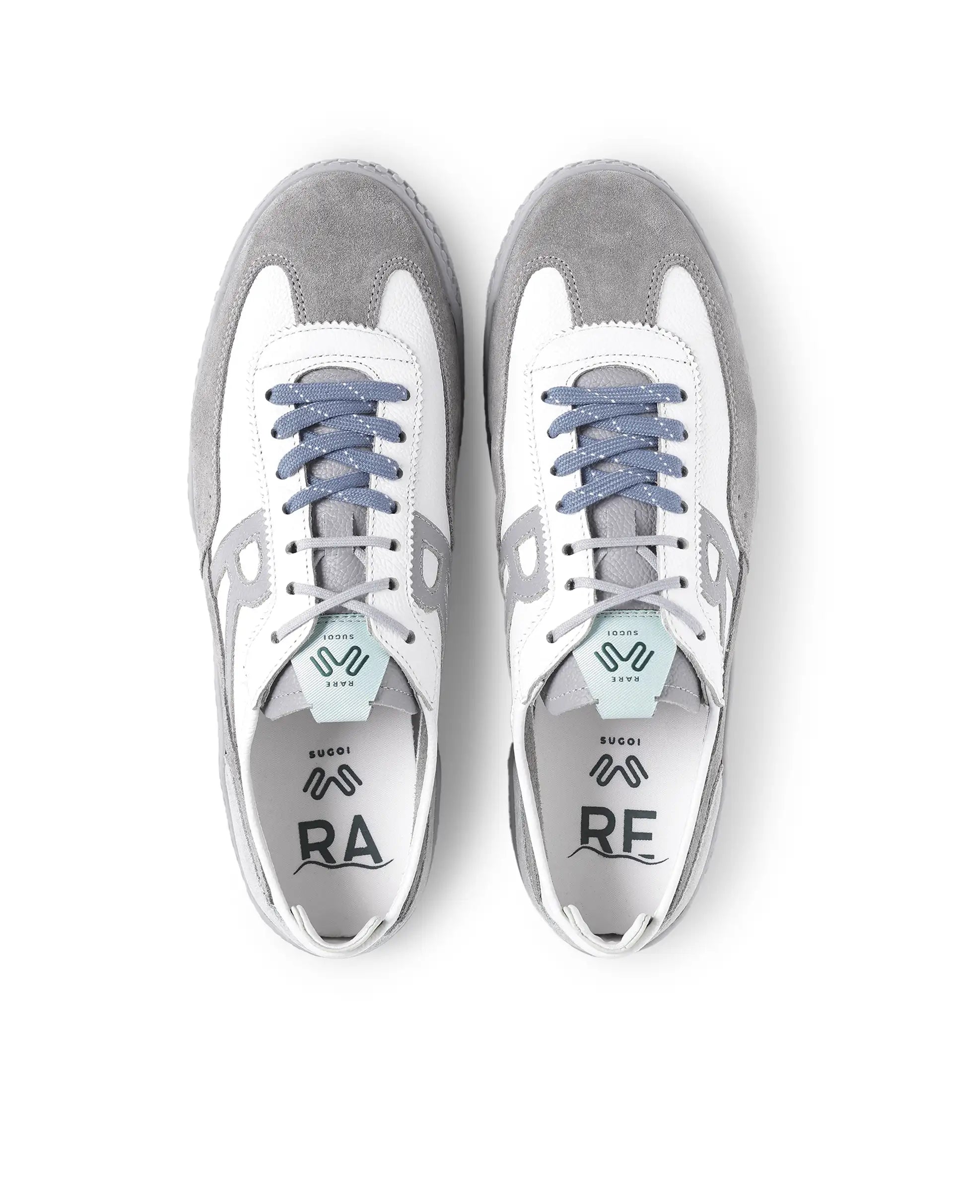 Rarez Men's Sugoi Membo Primary Grey/Sage Leather Regular Sneaker